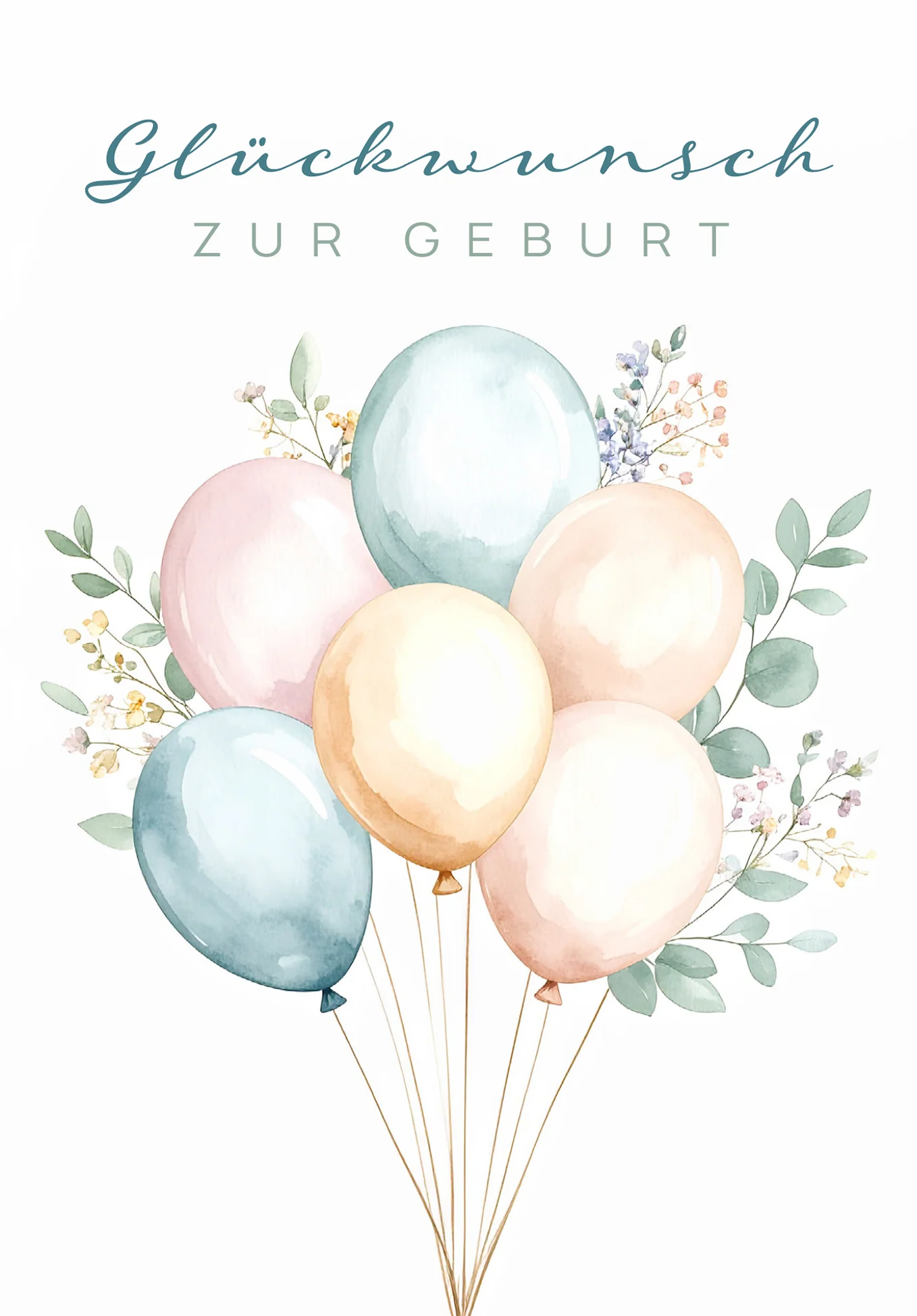 Glückwunsch zur Geburt - Ballons - Image 2