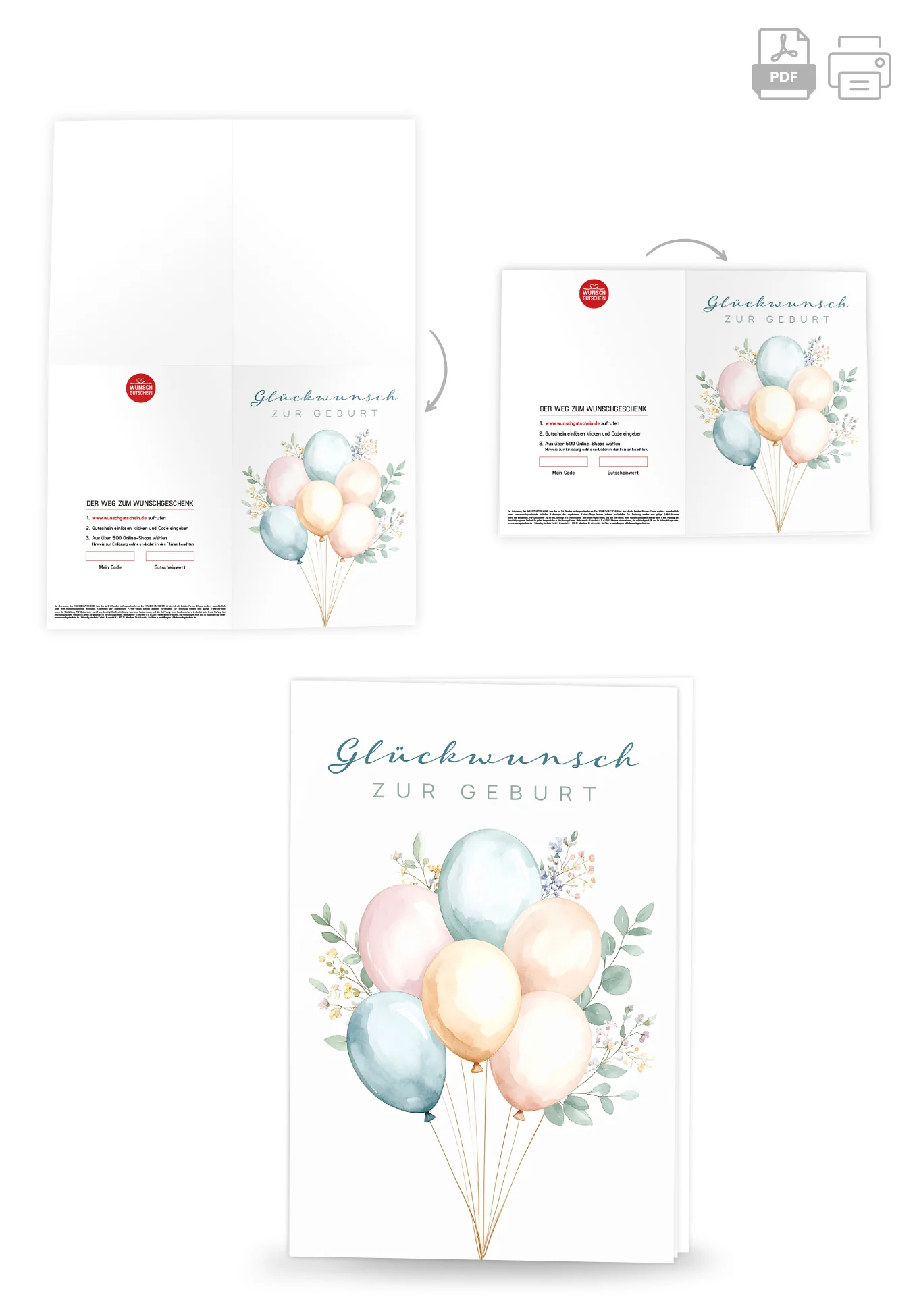 Glückwunsch zur Geburt - Ballons - Image 4