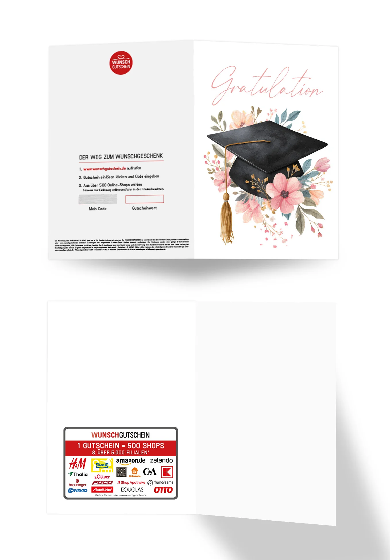 Gratulation - Hut mit Blumen PDF - Image 3