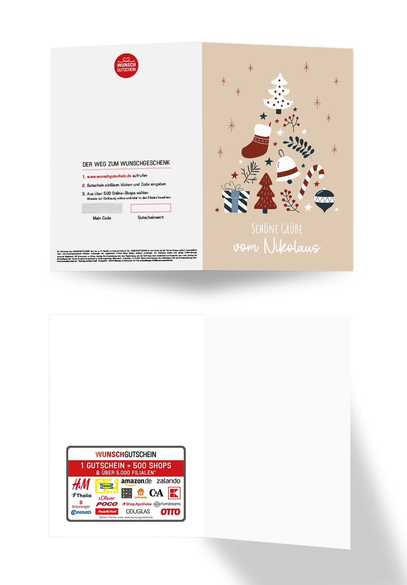 Grüße vom Nikolaus - Doodle Beige - Image 3