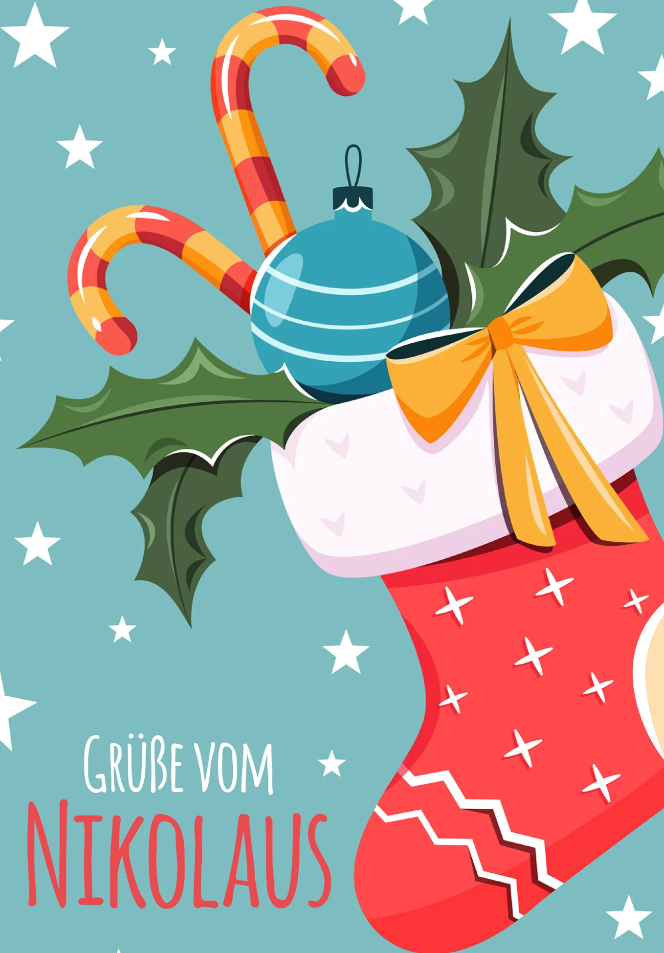 Grüße vom Nikolaus - Strumpf PDF - Image 2