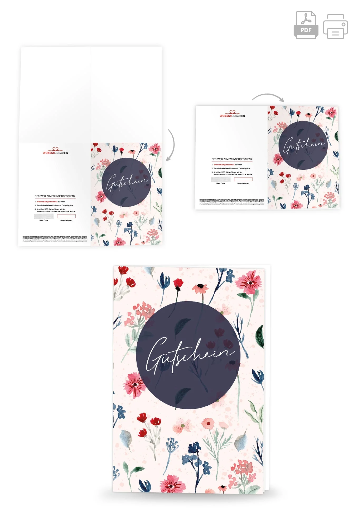 Gutschein - Aquarell Blumen PDF - Image 4