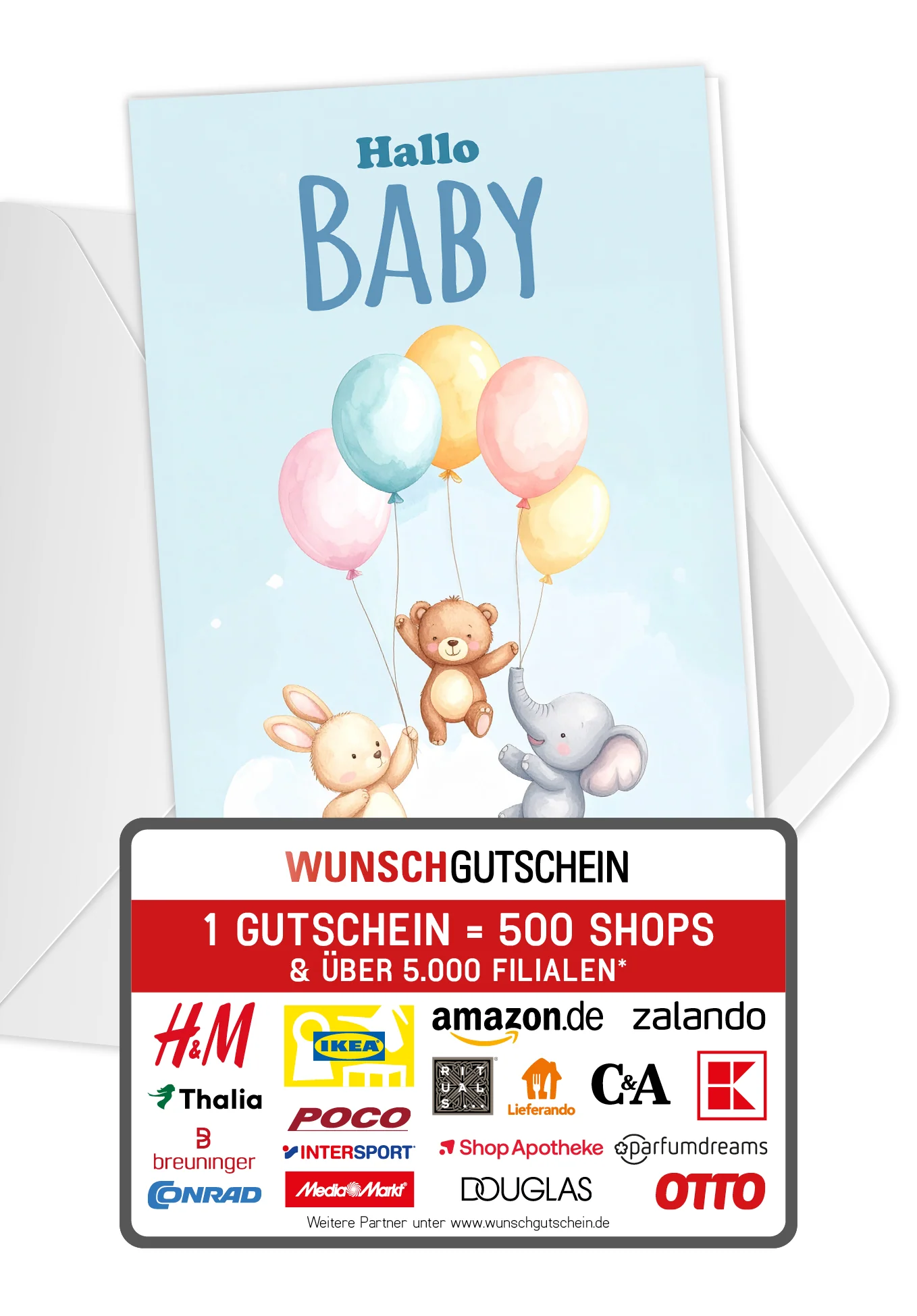 Hallo Baby - Ballons Tiere