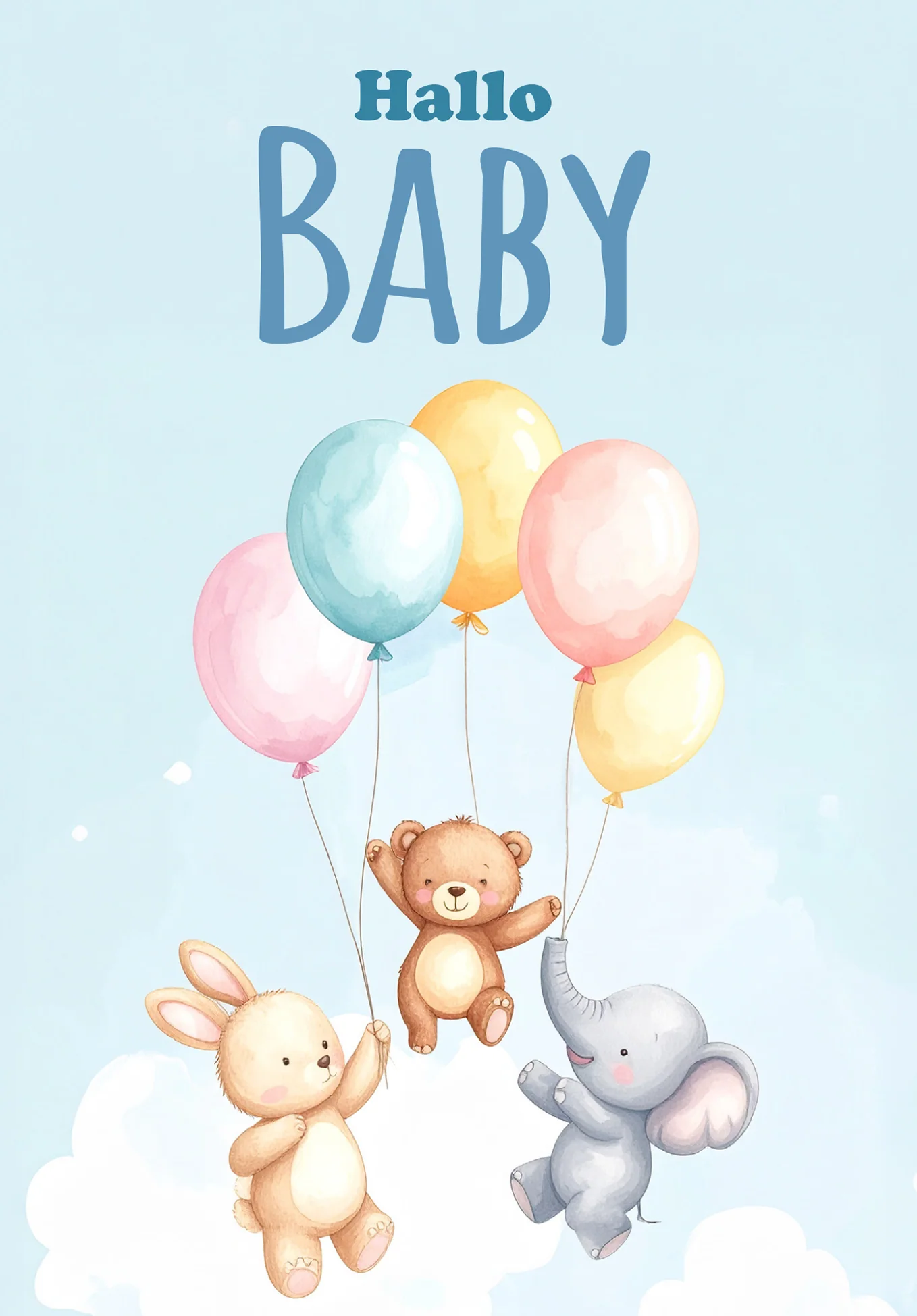 Hallo Baby - Ballons Tiere - Image 2