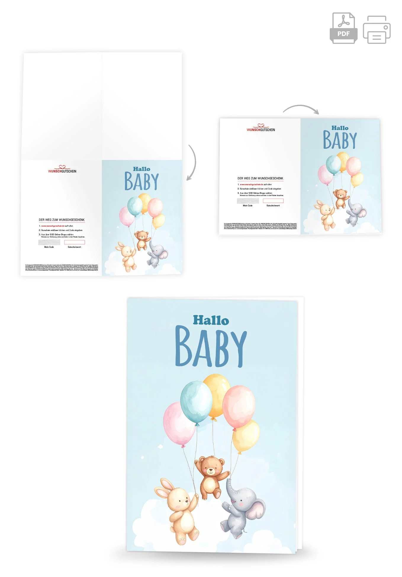 Hallo Baby - Ballons Tiere PDF - Image 4