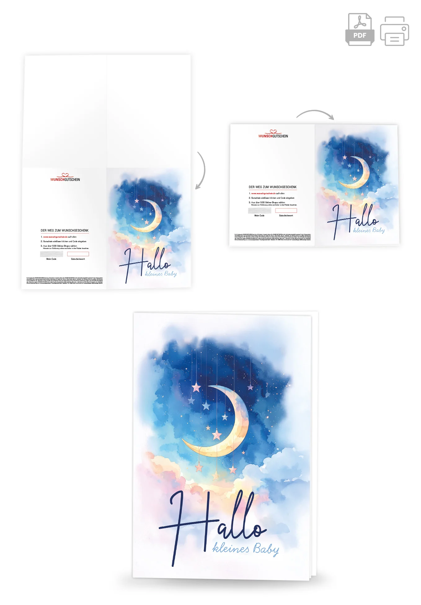 Hallo kleines Baby - Mond Sterne - Image 4