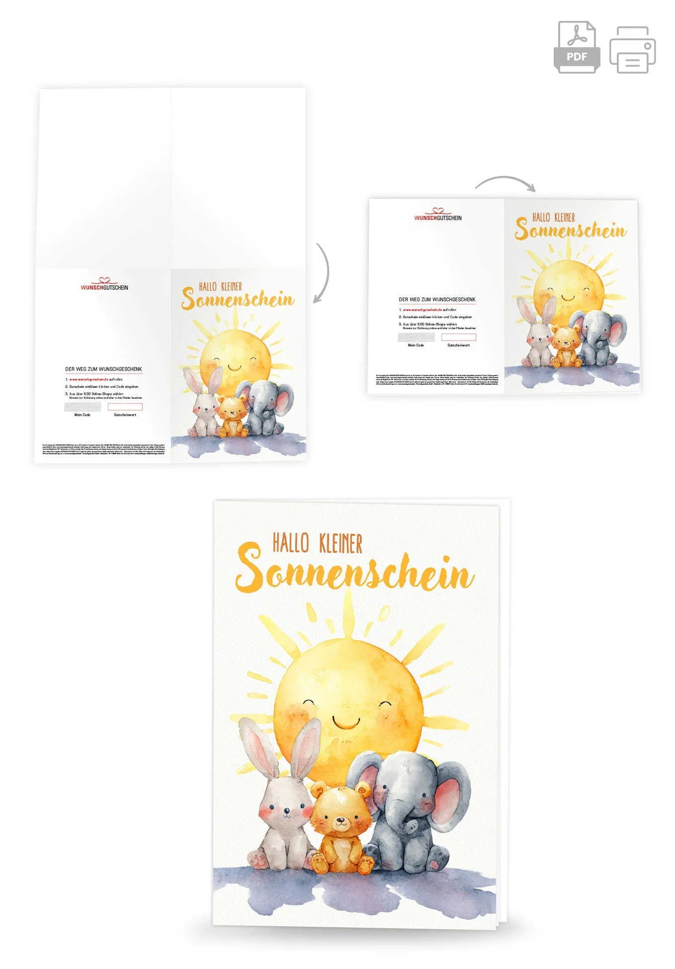 Hallo Sonnenschein - Sonne Tiere PDF - Image 4