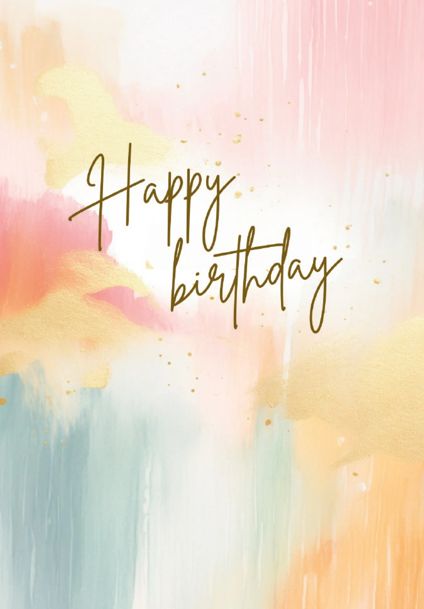 Happy Birthday - Aquarell bunt - Image 2