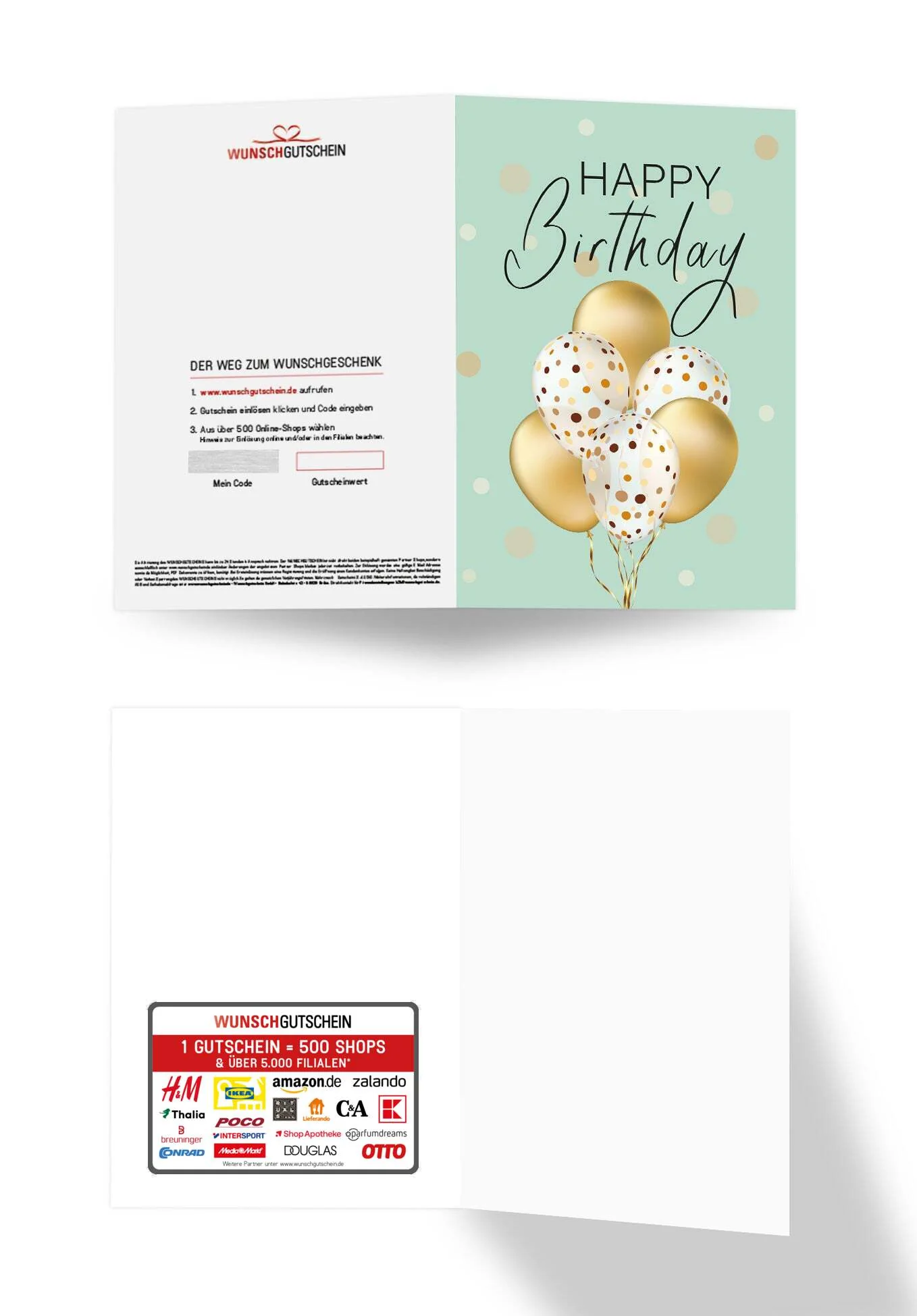 Happy Birthday - Ballons Gold - Image 3