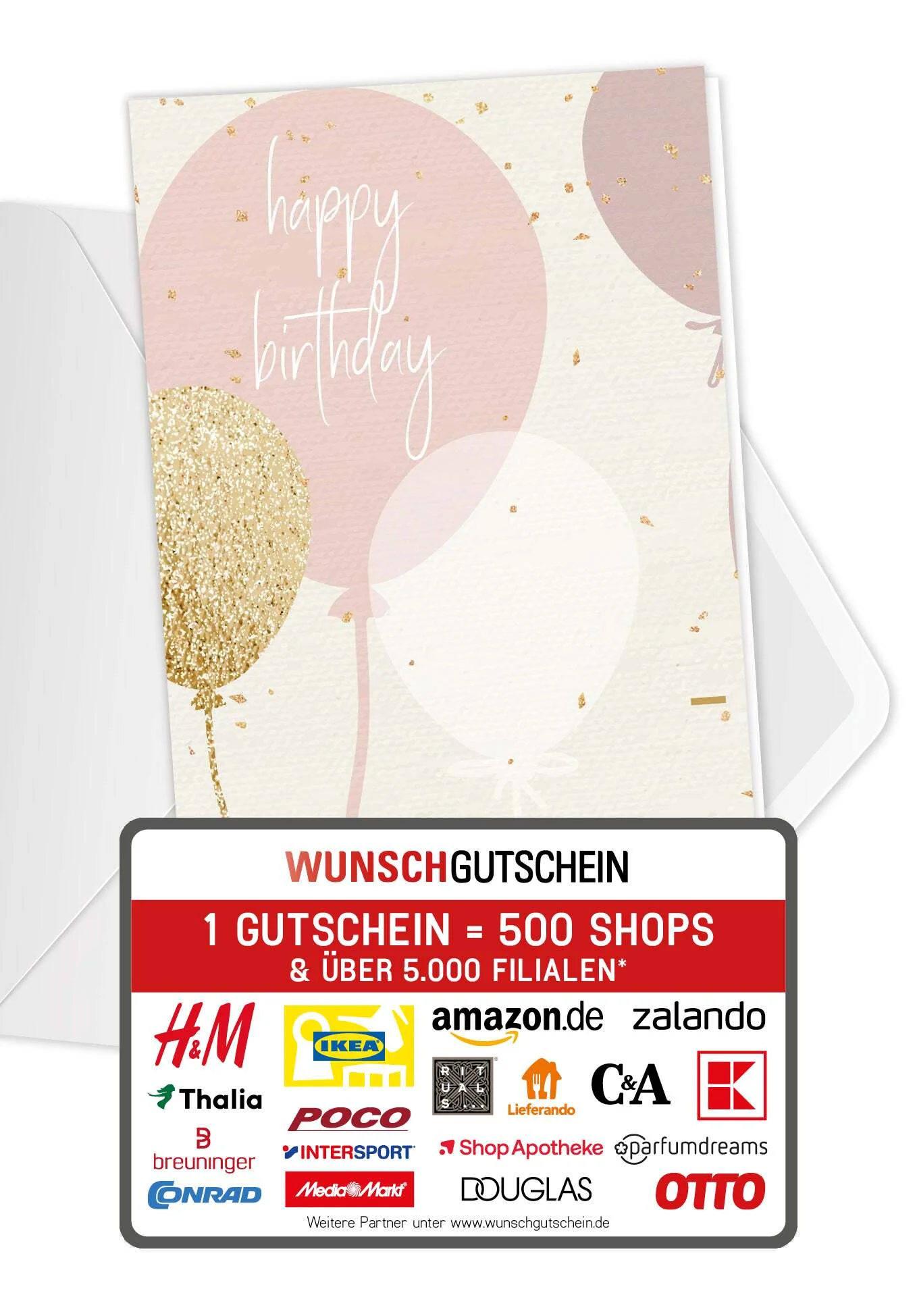 Happy Birthday - Ballons Rosa PDF