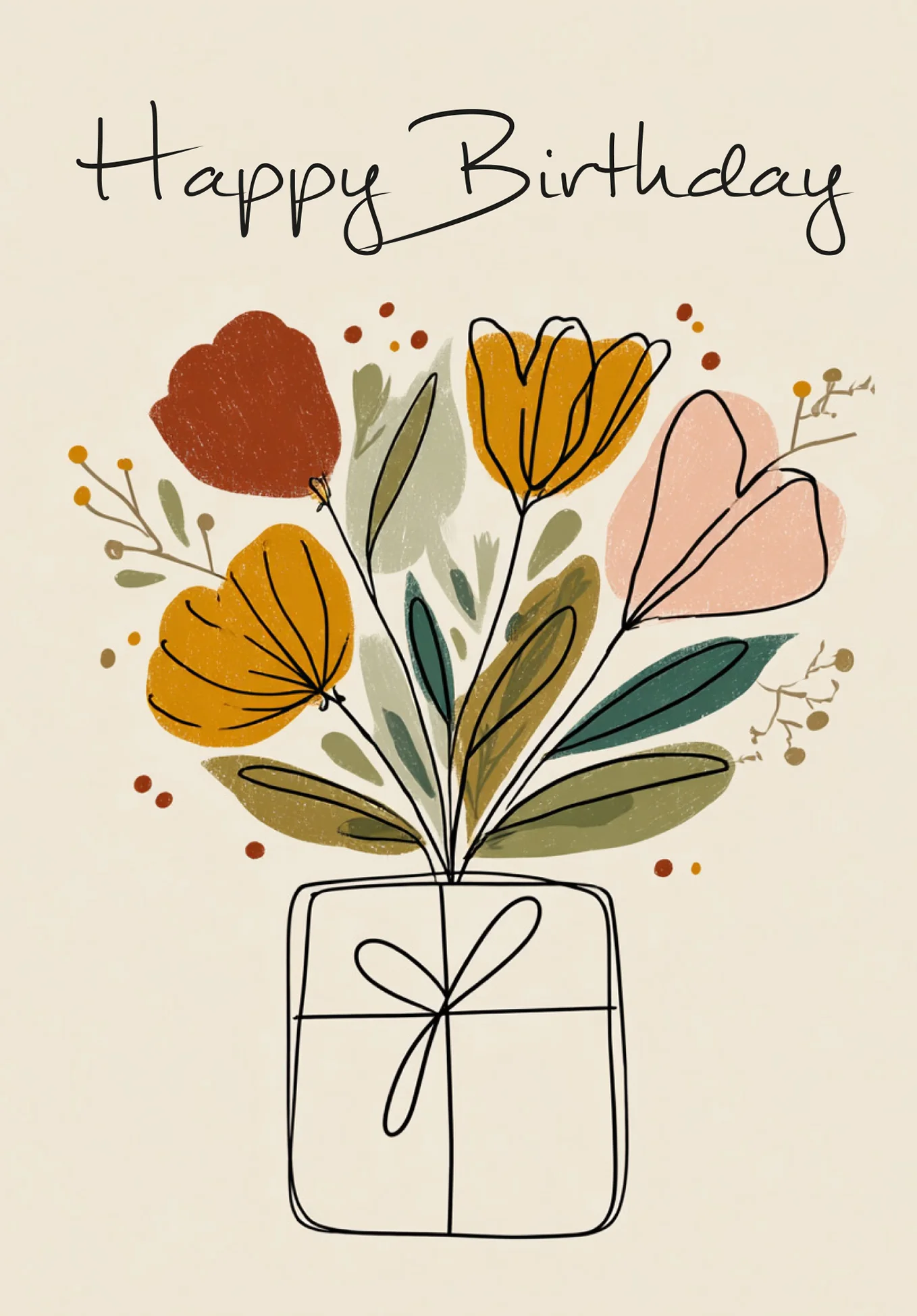 Happy Birthday - Geschenk Blumen - Image 2