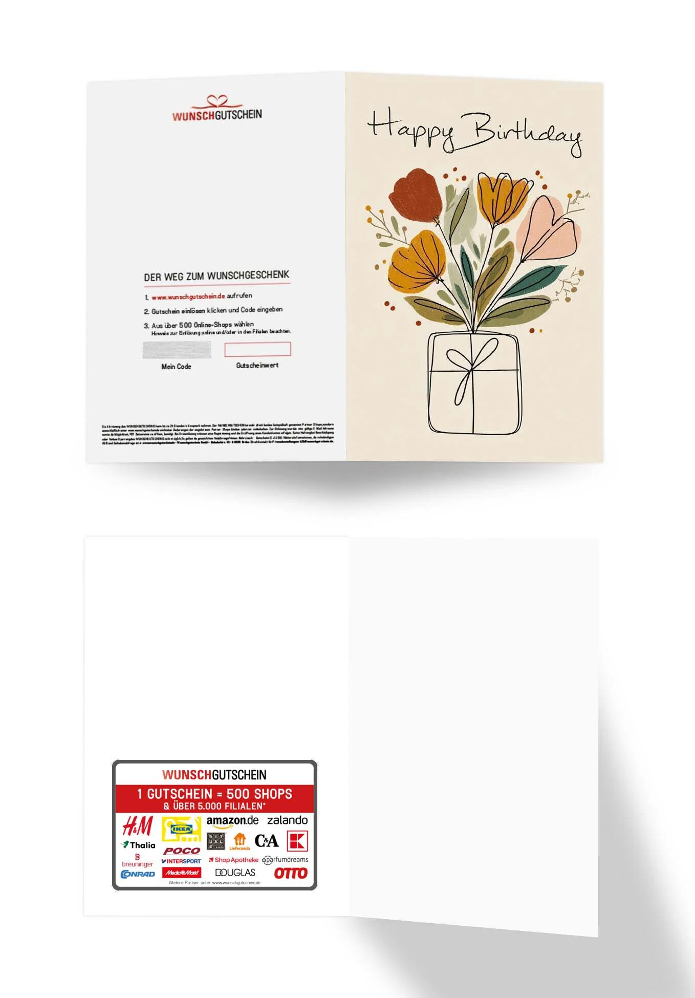 Happy Birthday - Geschenk Blumen PDF - Image 3