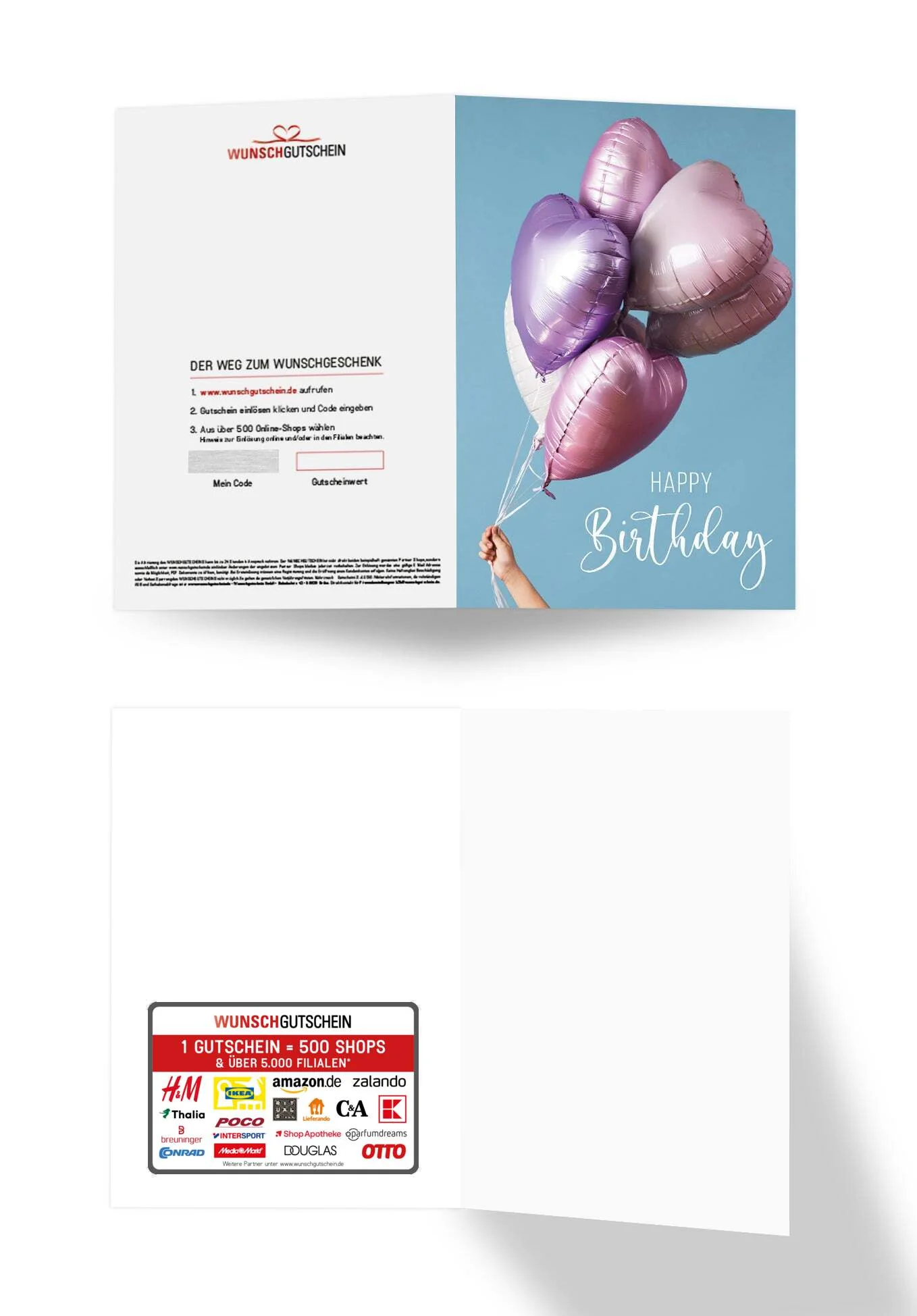 Happy Birthday - Herzen Ballons - Image 3