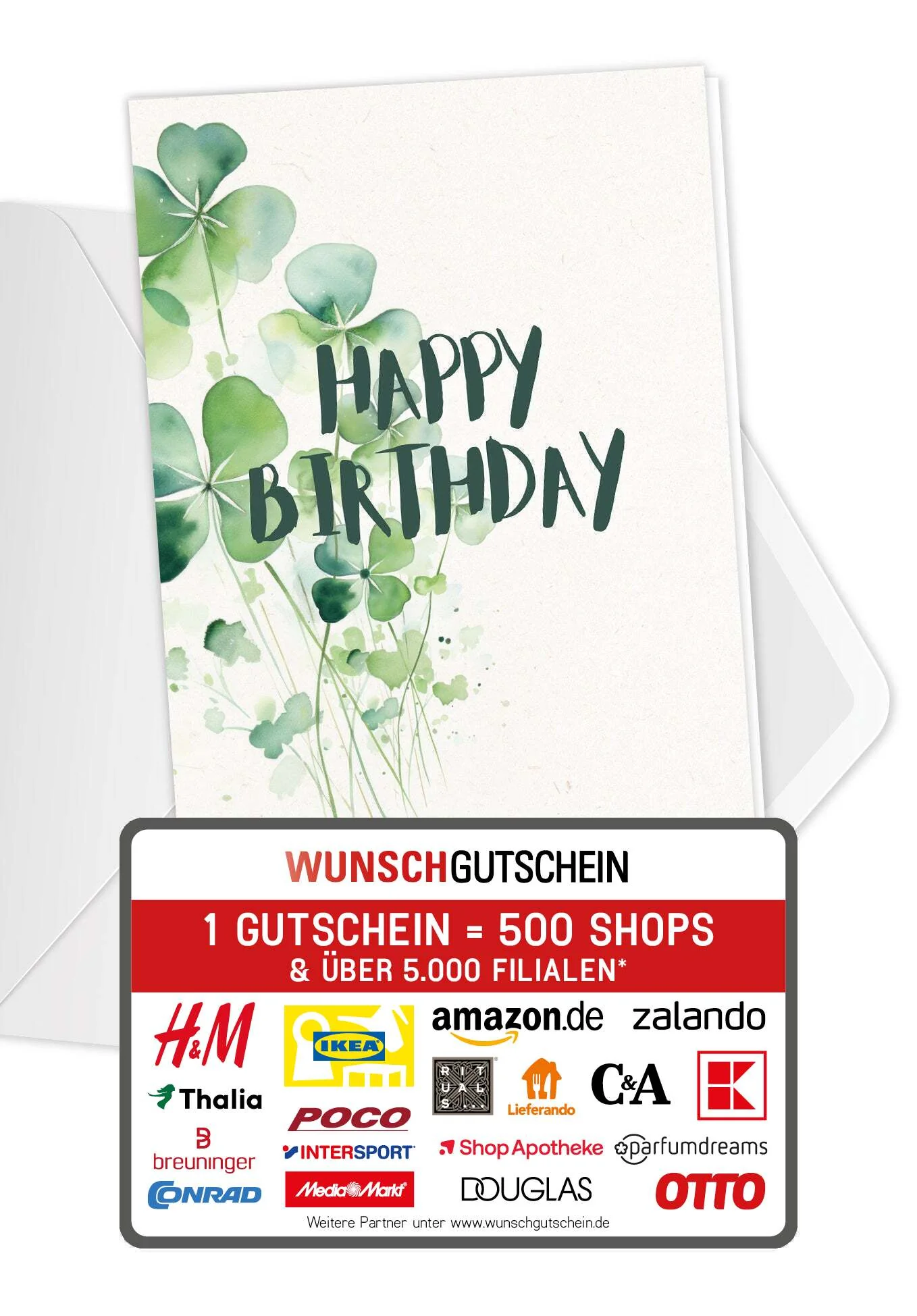 Happy Birthday - Kleeblatt PDF