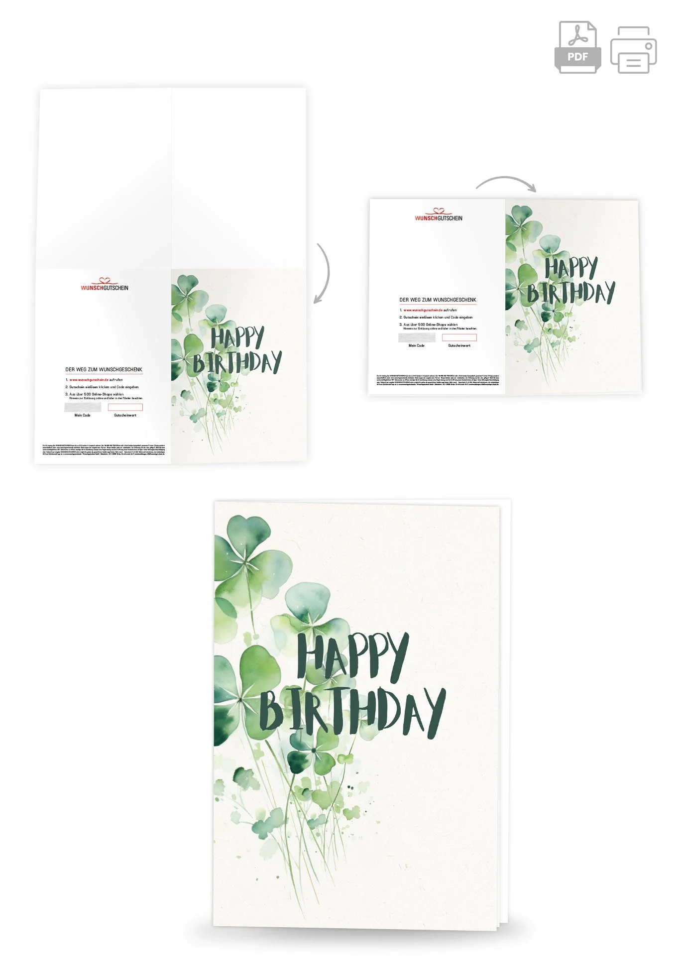 Happy Birthday - Kleeblatt PDF - Image 4