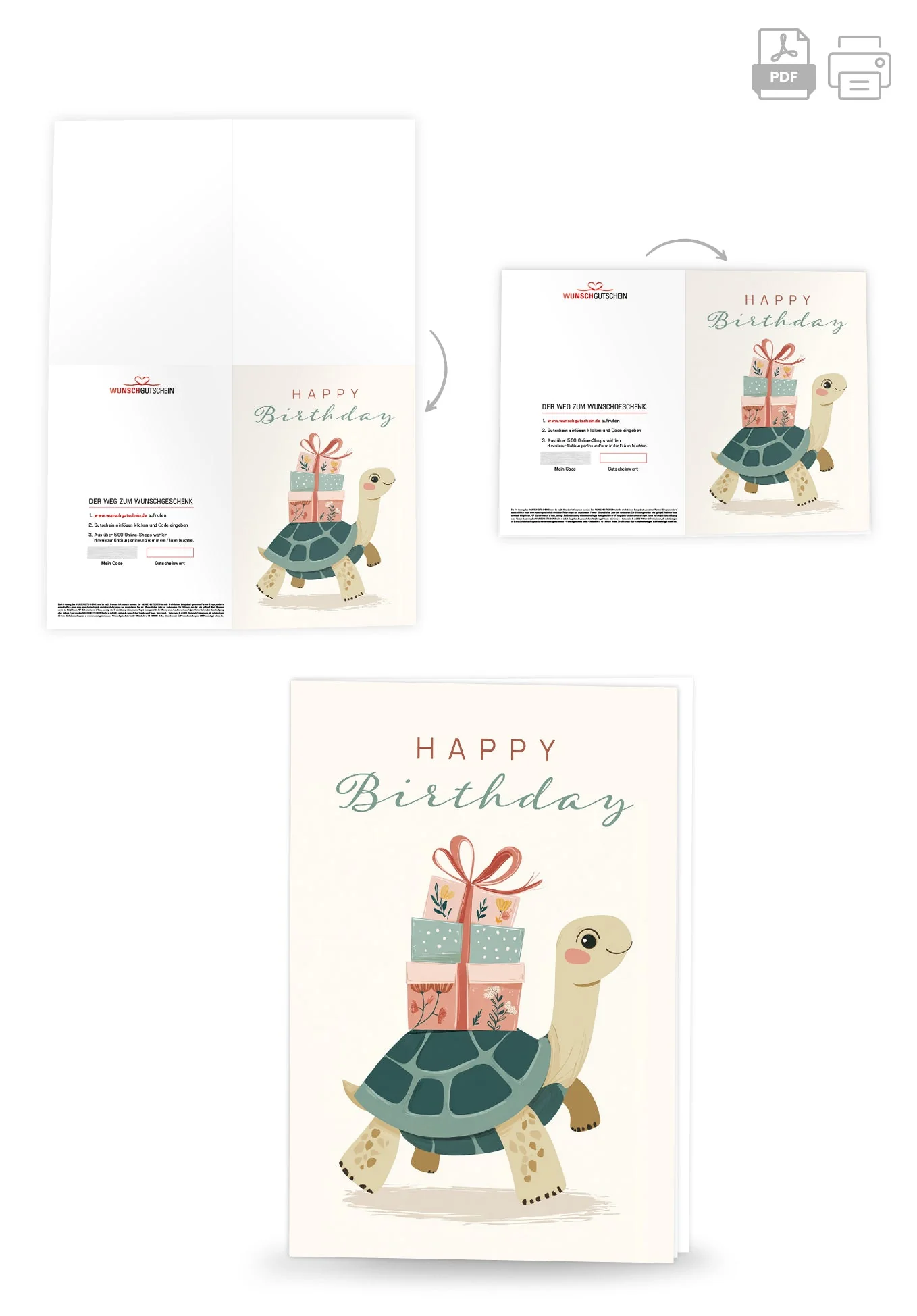 Happy Birthday - Schildkröte PDF - Image 4
