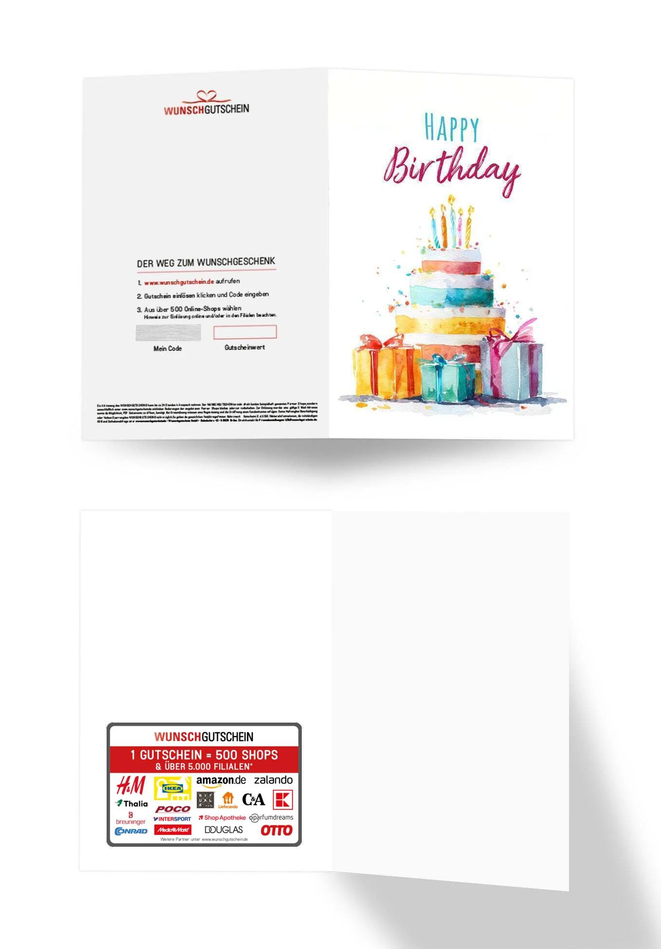 Happy Birthday - Torte Aquarell - Image 3