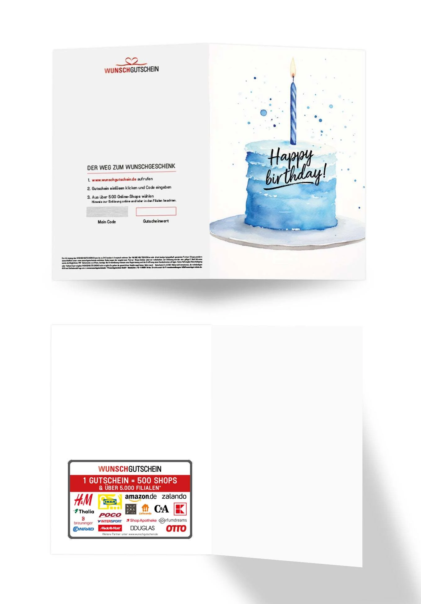 Happy Birthday - Torte Blau PDF - Image 3