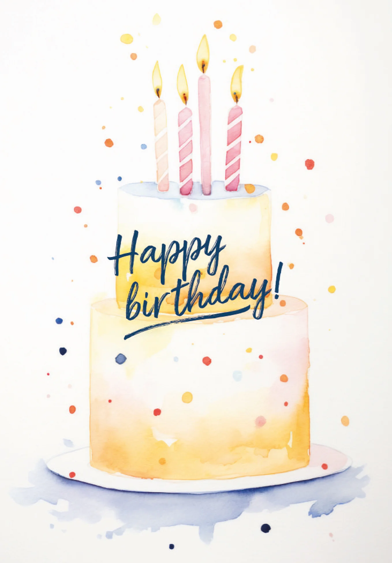Happy Birthday - Torte Gelb - Image 2