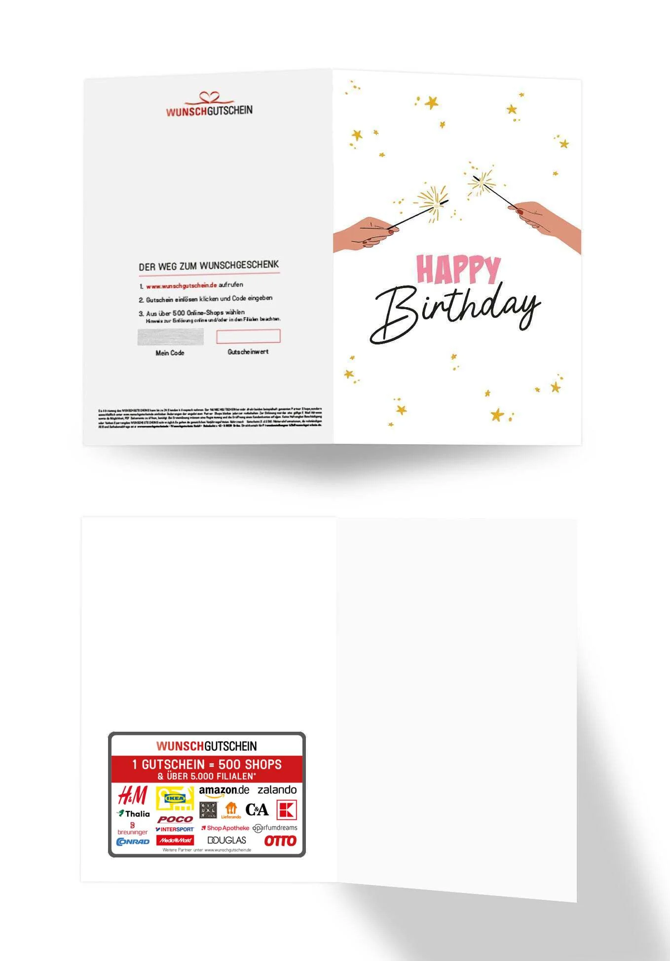 Happy Birthday - Wunderkerzen Sterne - Image 3