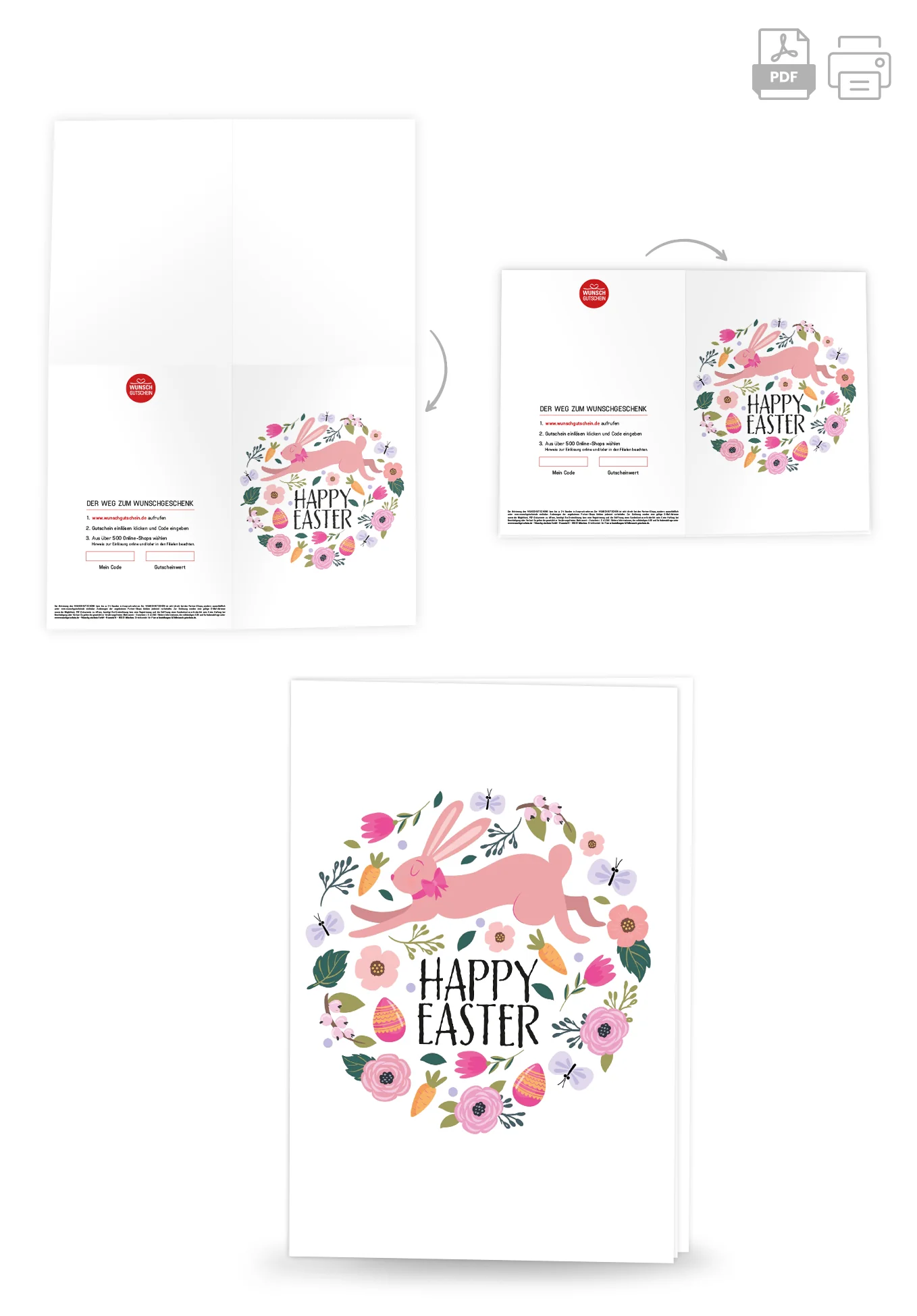 Happy Easter - Hase im Blumenkreis PDF - Image 4