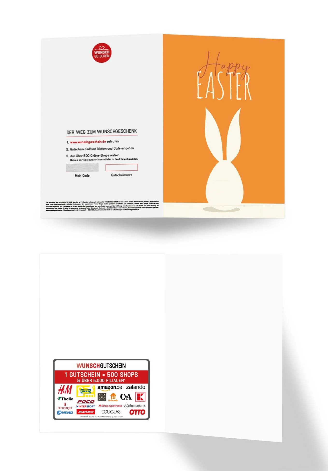 Happy Easter - Hase Weiß Orange PDF - Image 3