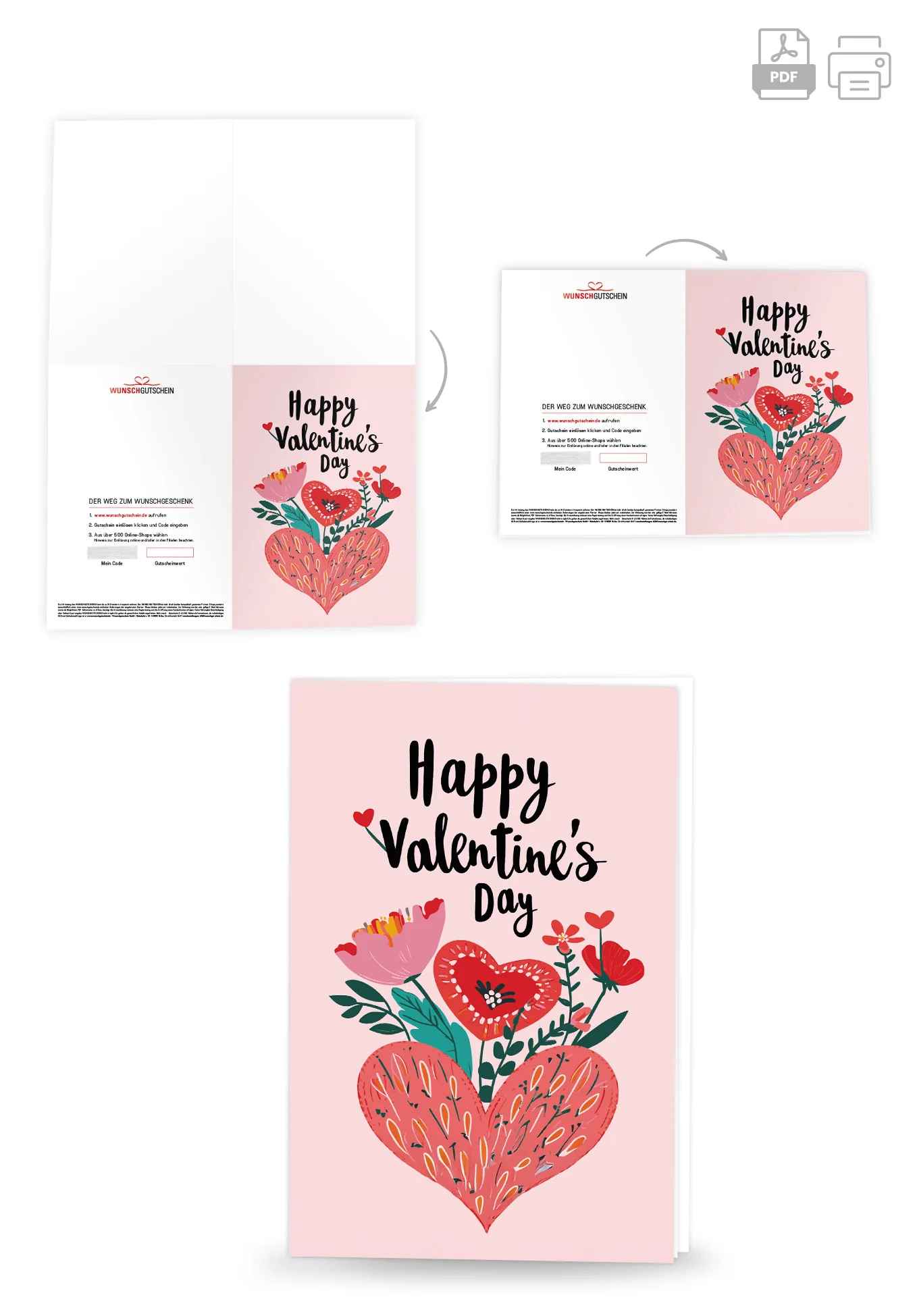 Happy Valentine's Day - Herz und Blumen - Image 4