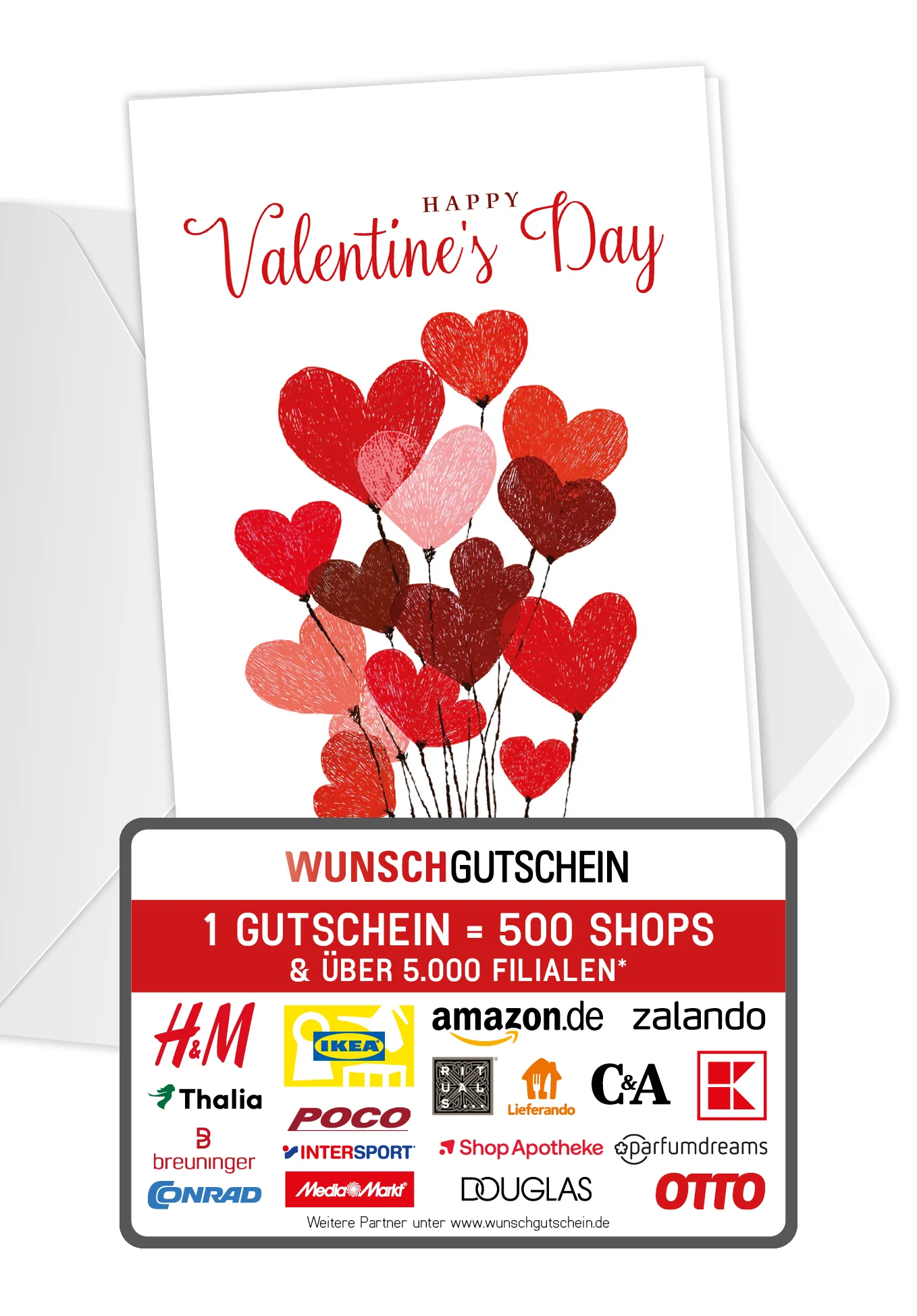Happy Valentine's Day - Herzballons PDF