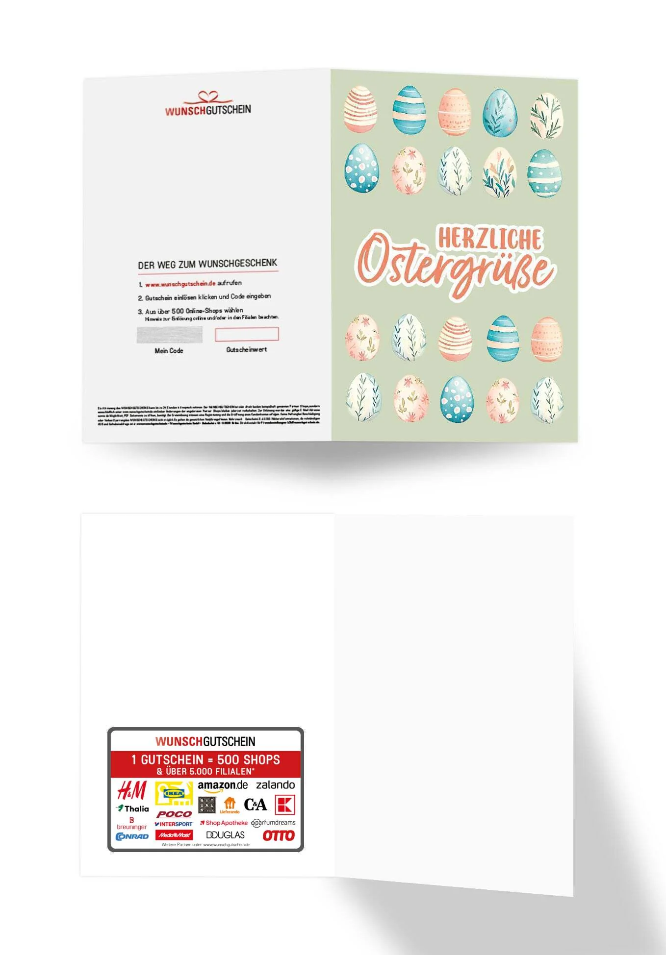 Herzliche Ostergrüße - Eiermuster Grün PDF - Image 3