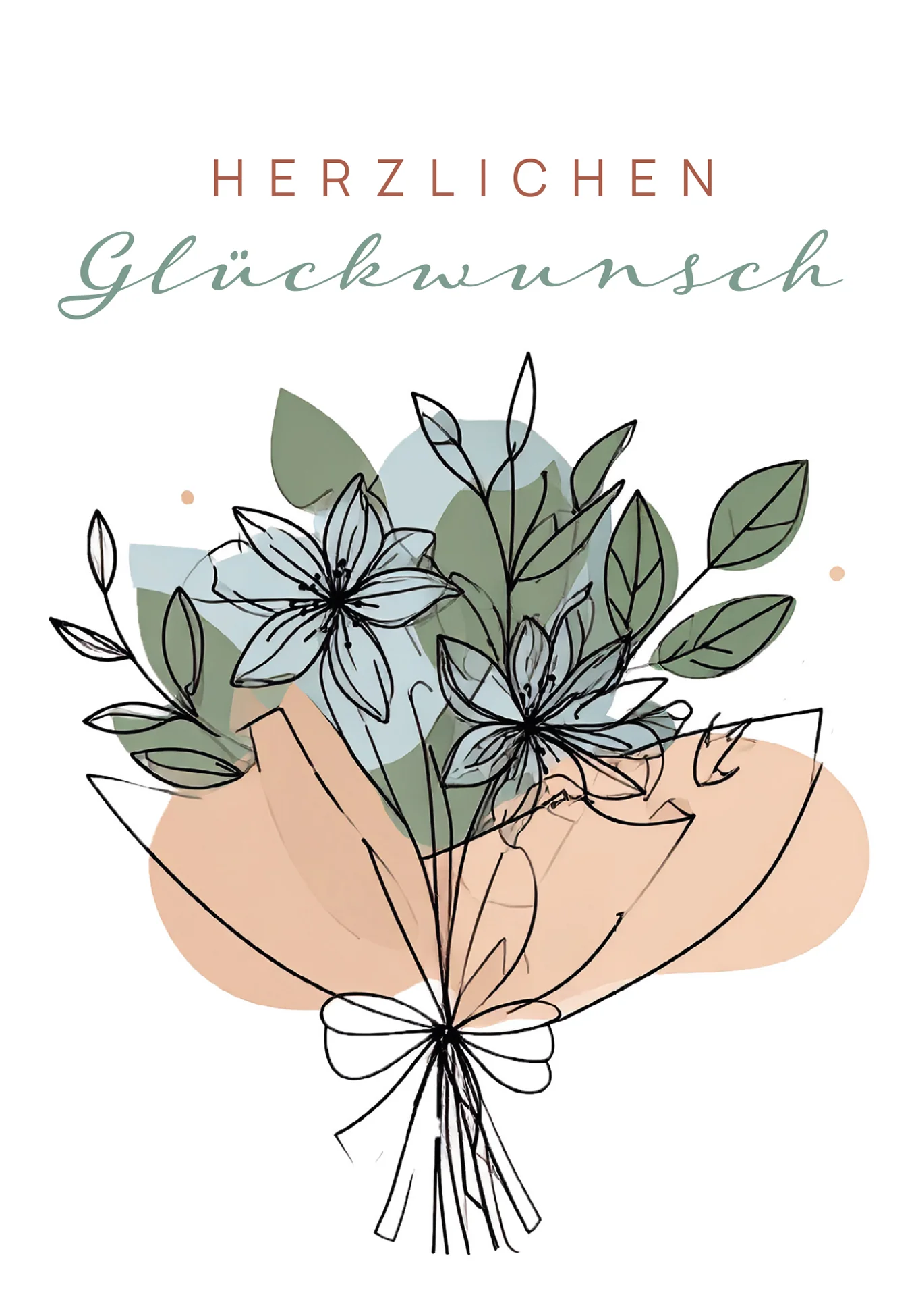 Herzlichen Glückwunsch - Blumenstrauß - Image 2
