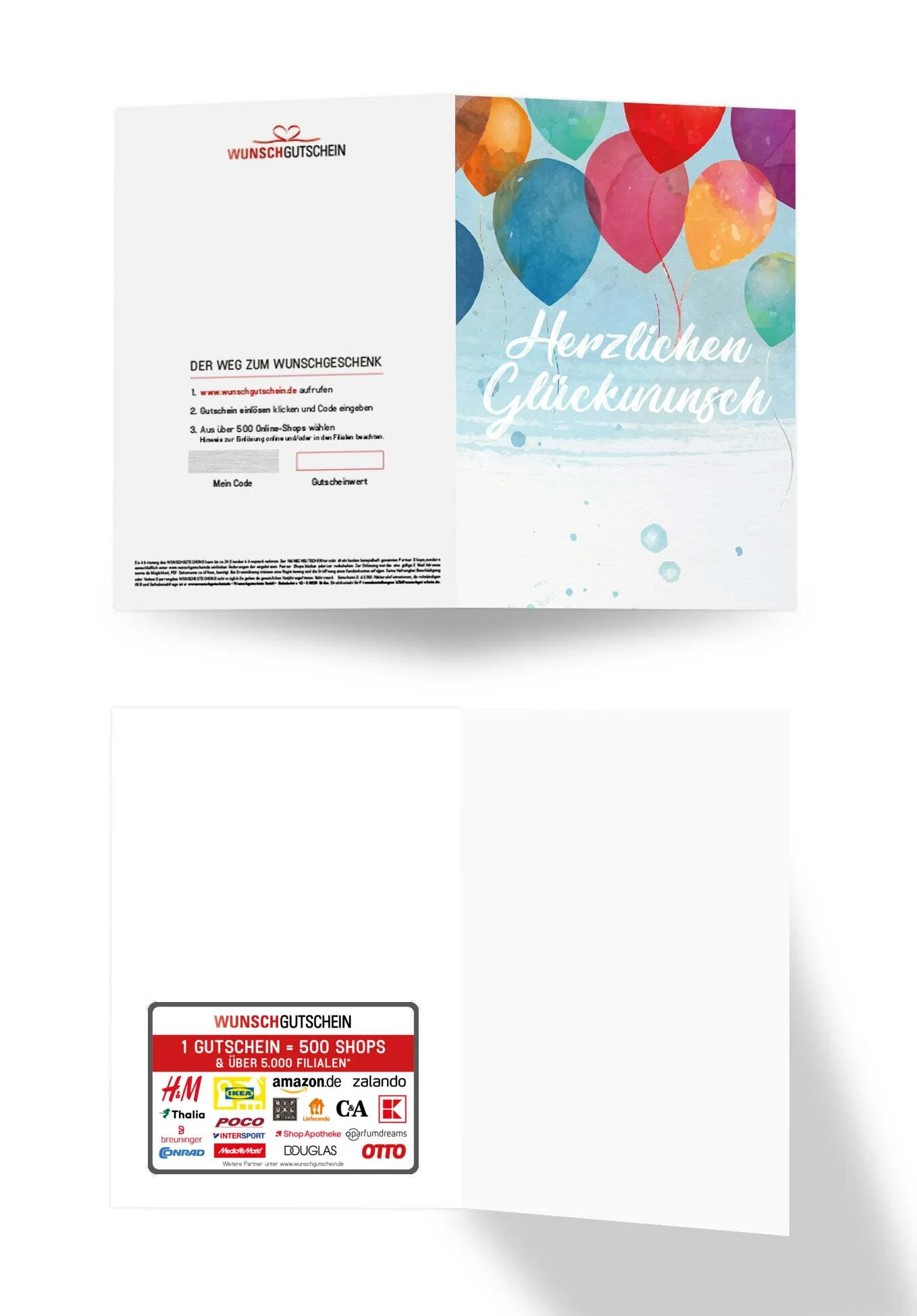 Herzlichen Glückwunsch - Bunte Ballons PDF - Image 3