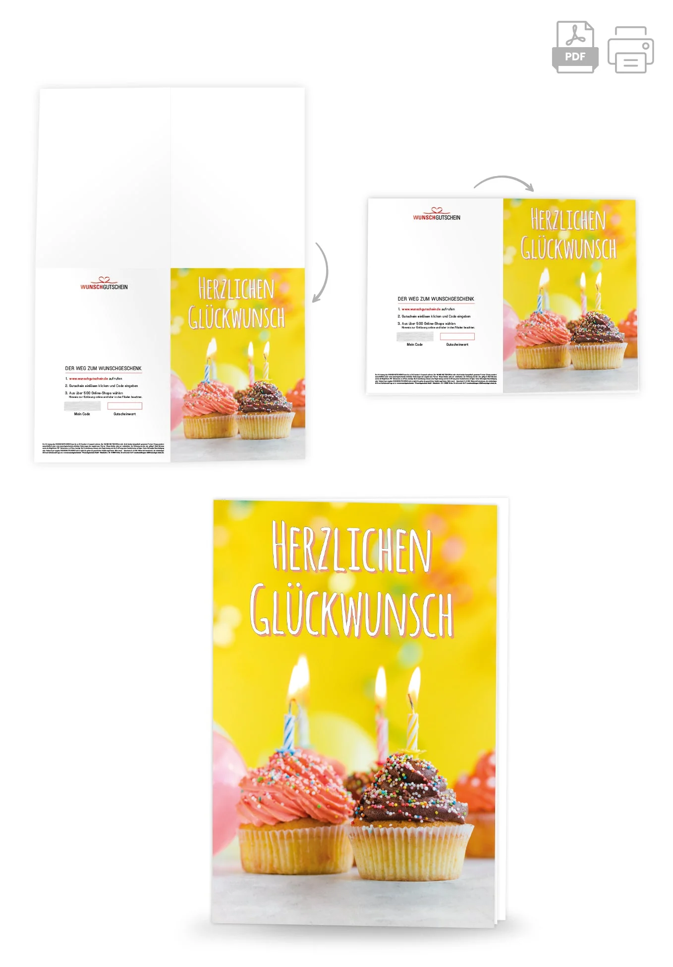 Herzlichen Glückwunsch - Muffins PDF - Image 4