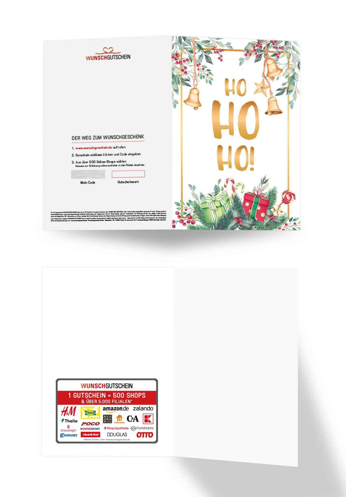 Ho Ho Ho - Zweige Aquarell PDF - Image 3