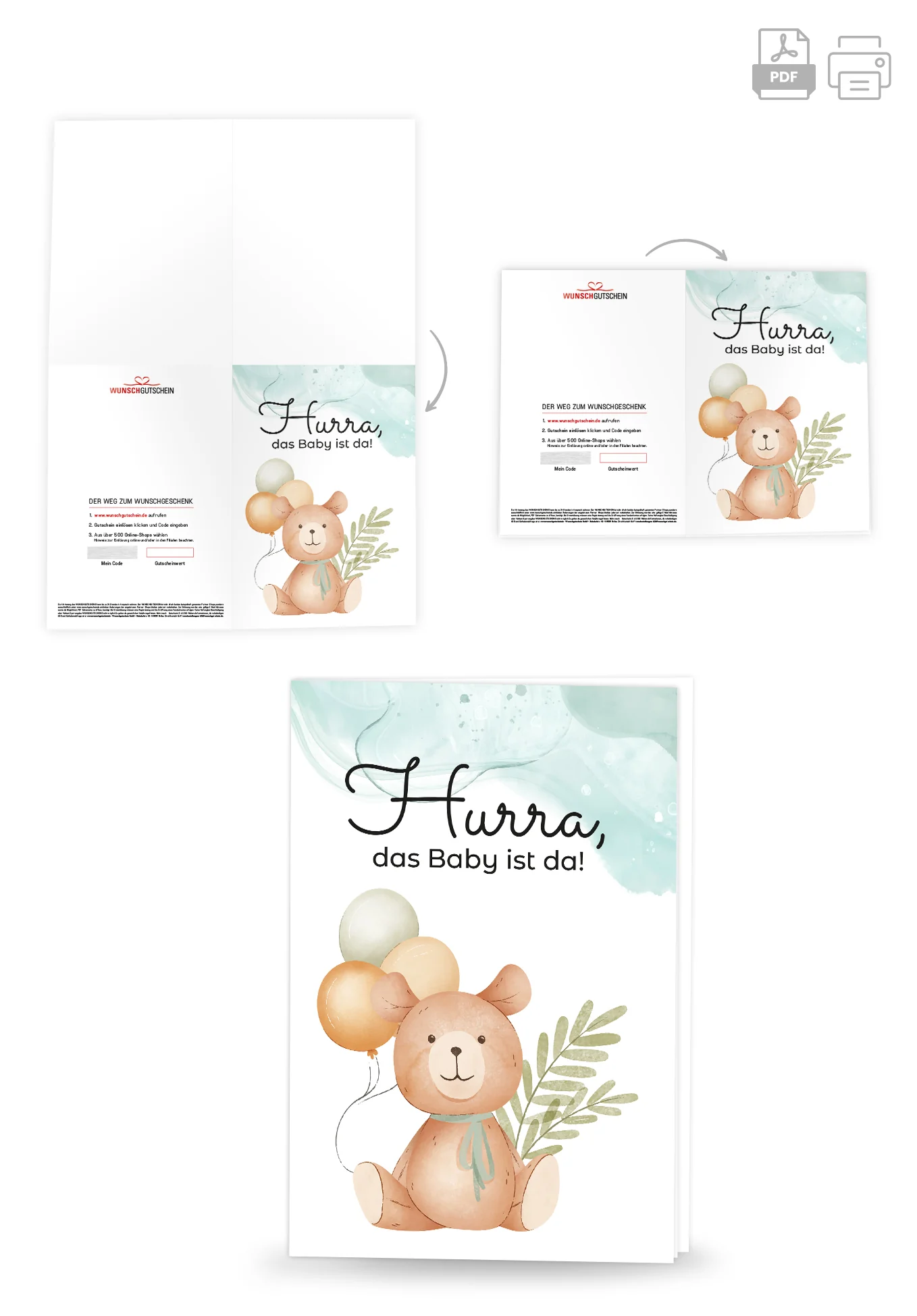 Hurra Baby da - Bär Ballons PDF - Image 4