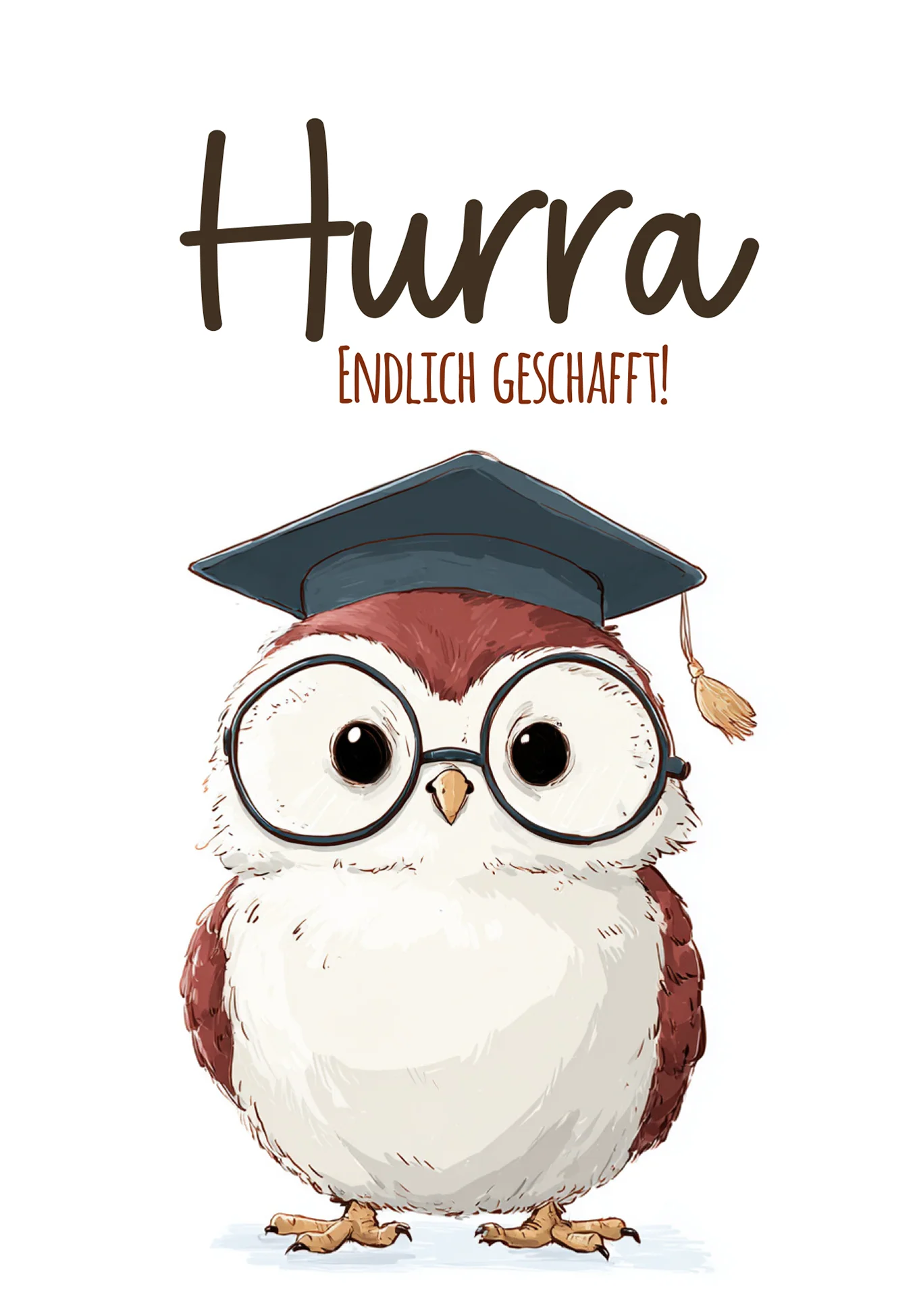 Hurra endlich geschafft - Eule - Image 2