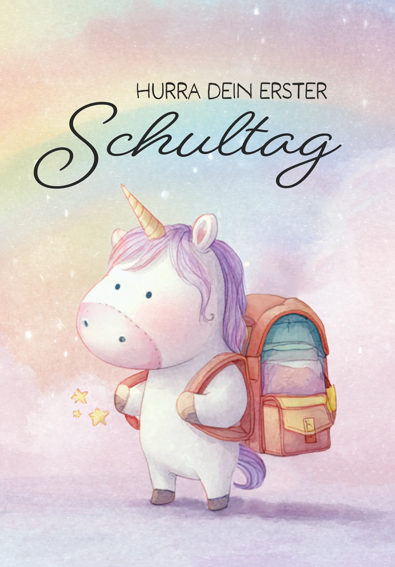 Hurra erster Schultag - Einhorn PDF - Image 2