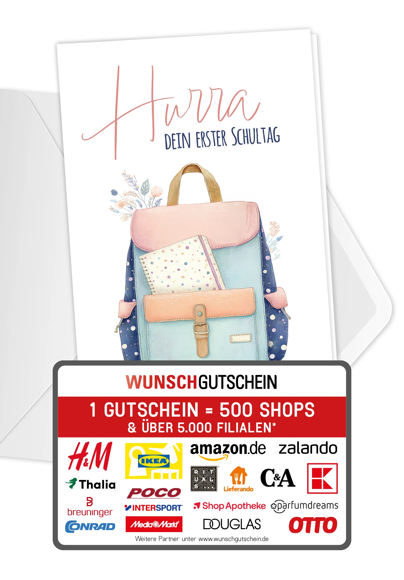 Hurra erster Schultag - Rucksack PDF