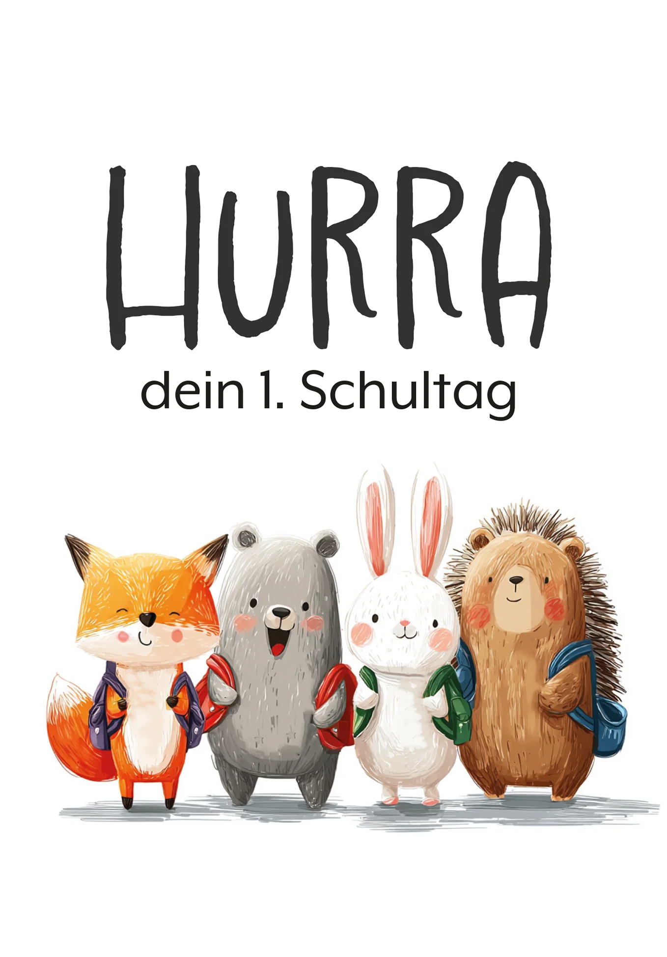 Hurra erster Schultag - Tierkinder - Image 2