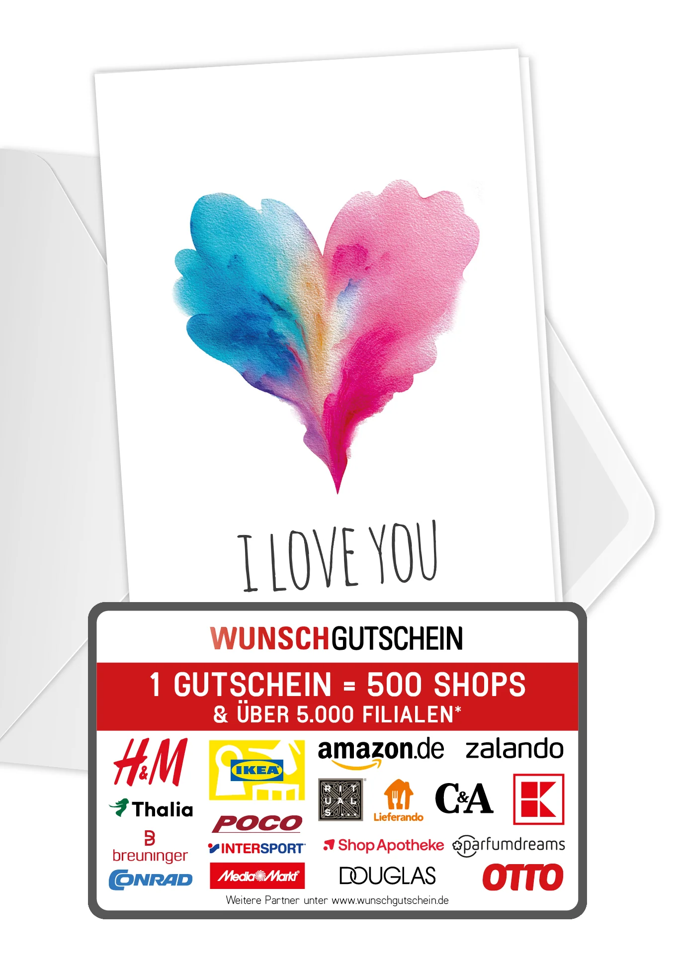 I love you - Herz Blau-Pink PDF