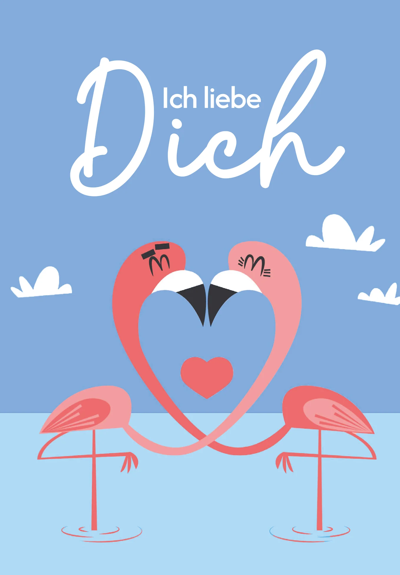 Ich liebe Dich - Flamingos - Image 2