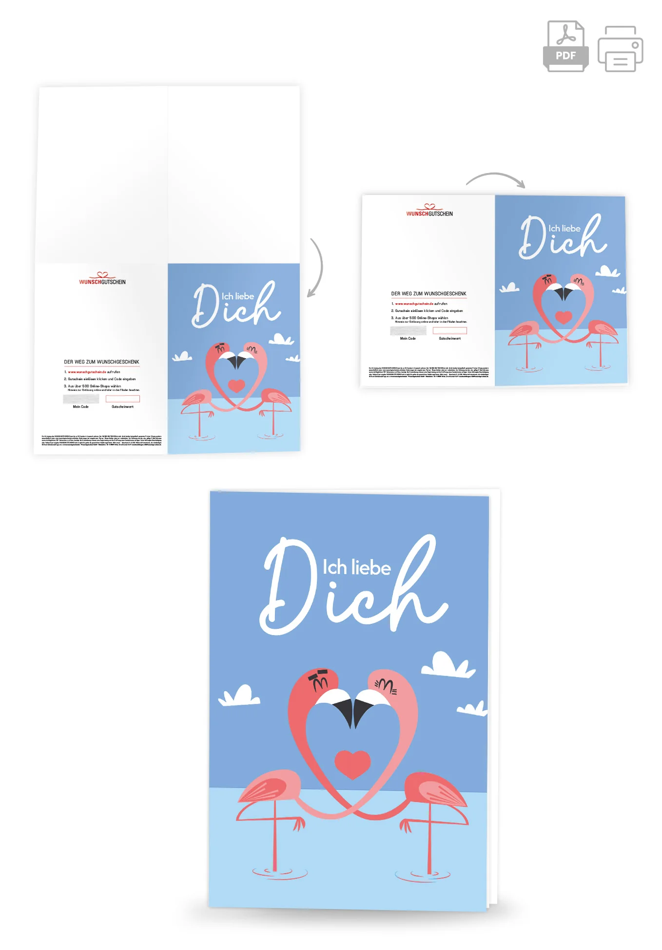 Ich liebe Dich - Flamingos - Image 4