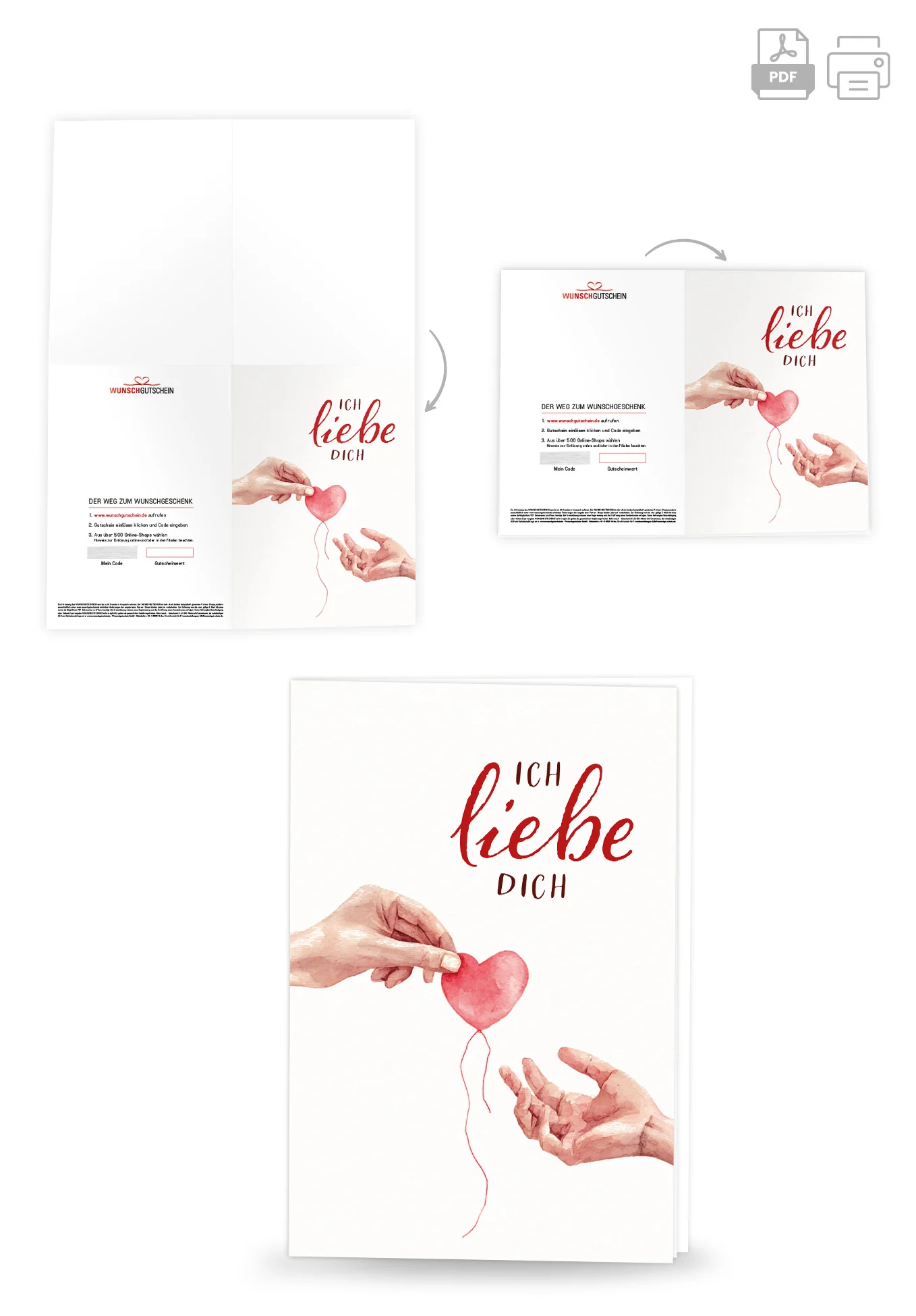 Ich liebe dich - Hände Herz - Image 4