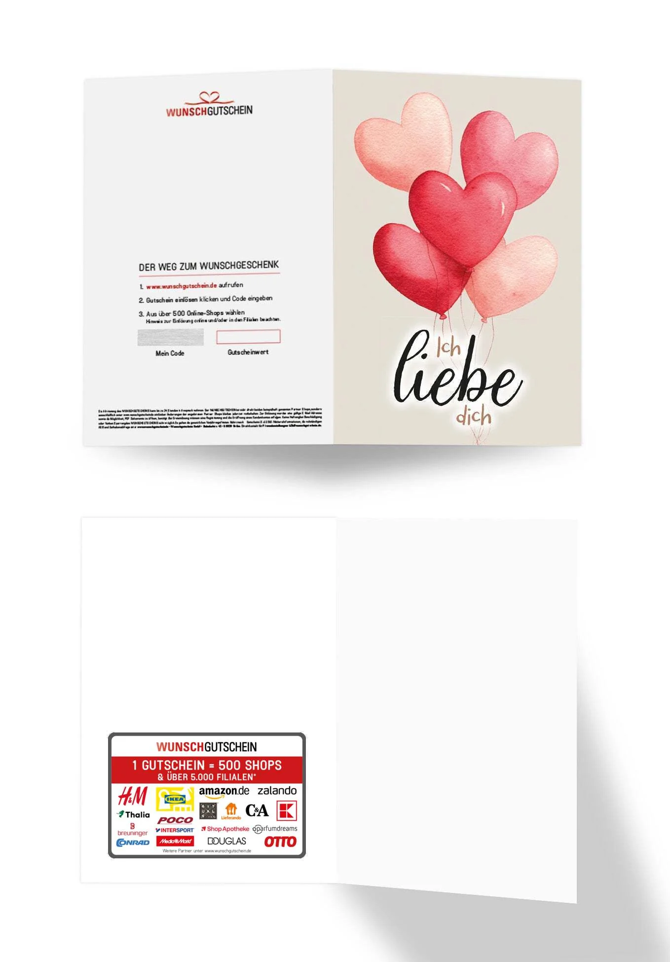Ich liebe dich - Herzballons - Image 3