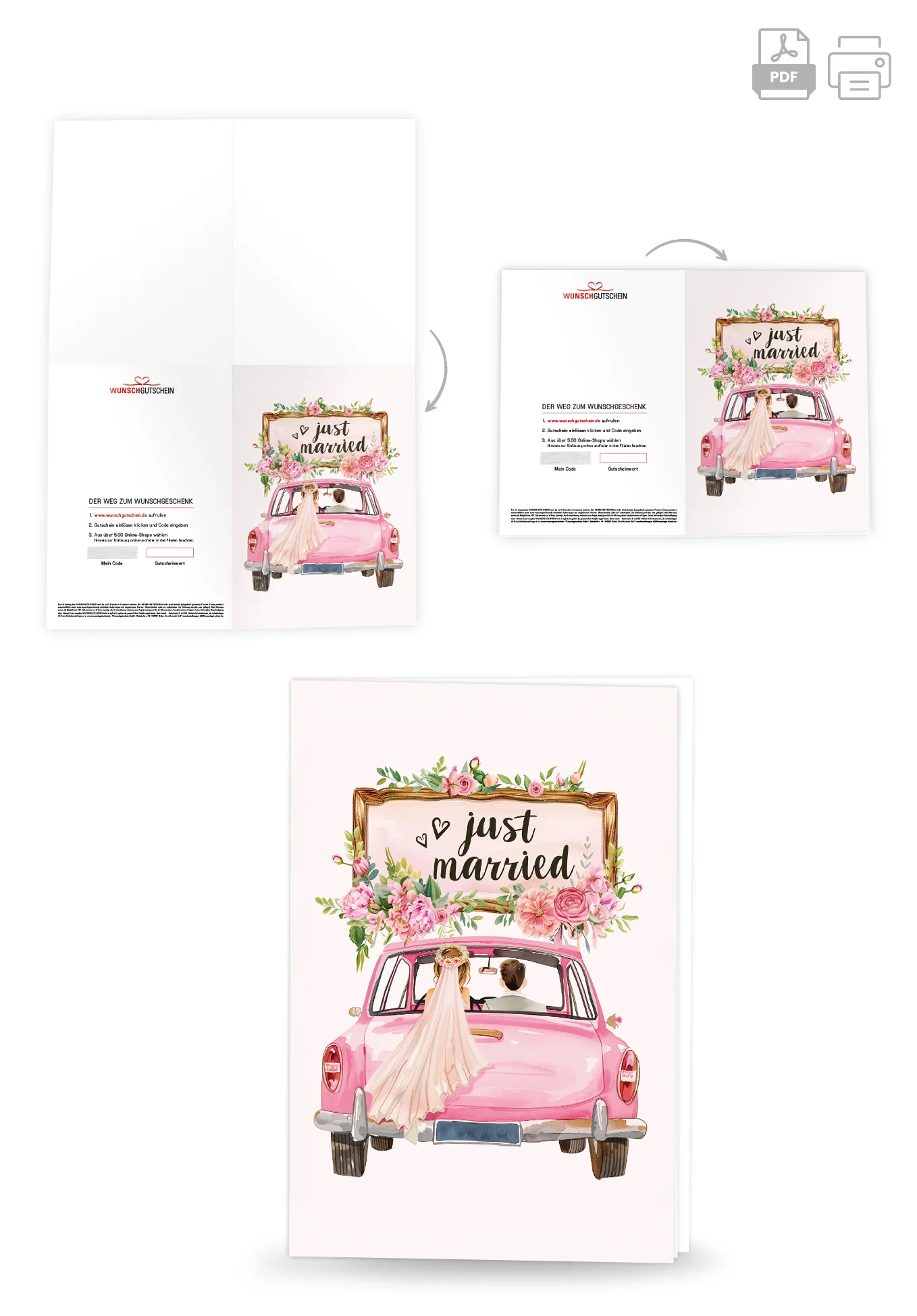 Just Married - Auto Rosa - Image 4