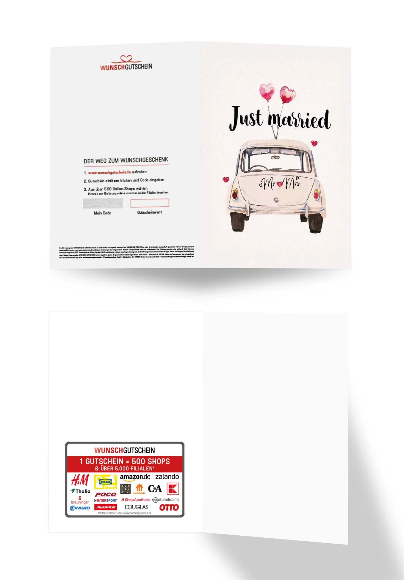 Just Married - Auto Weiß - Image 3