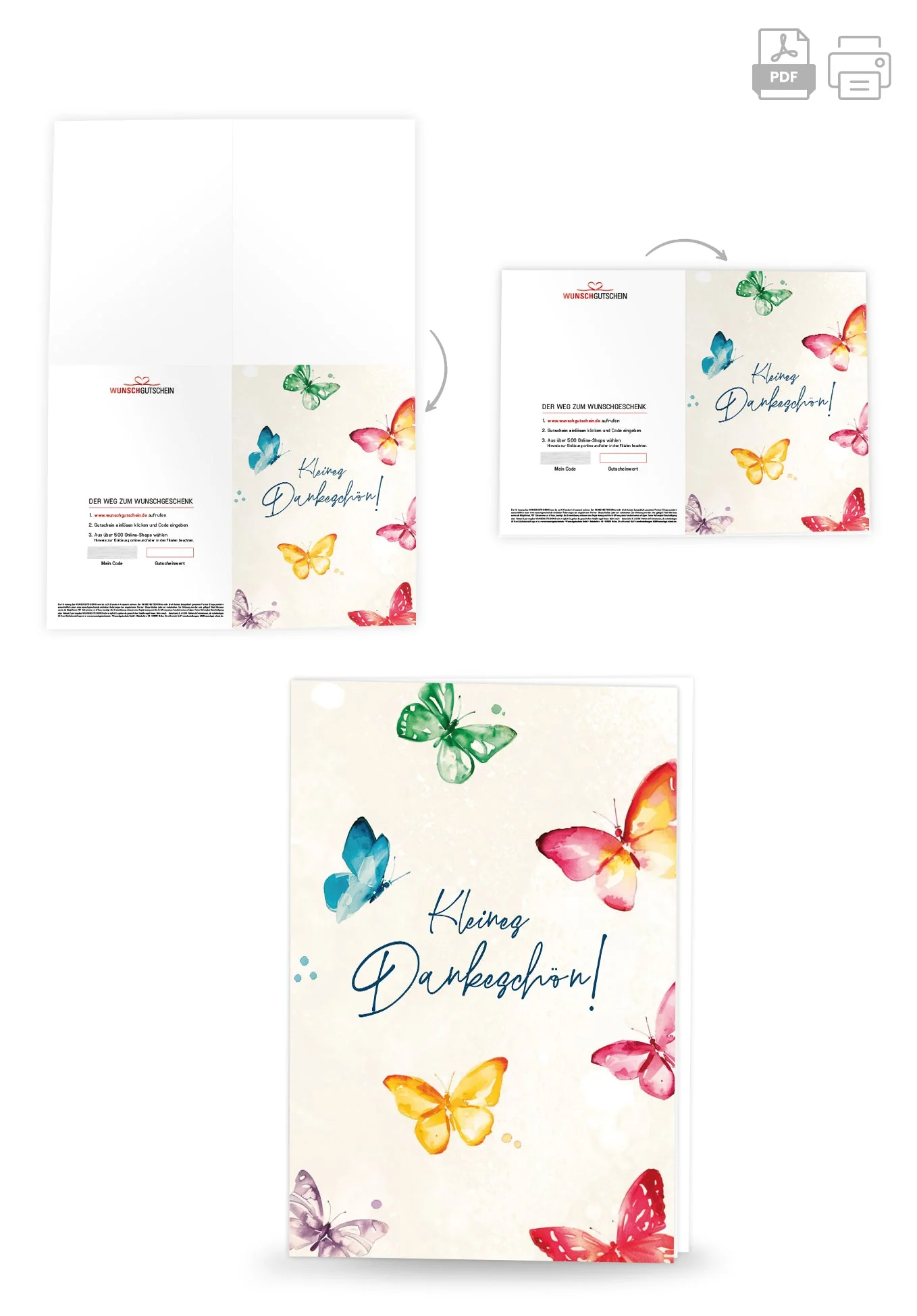 Kleines Dankeschön - Schmetterlinge PDF - Image 4