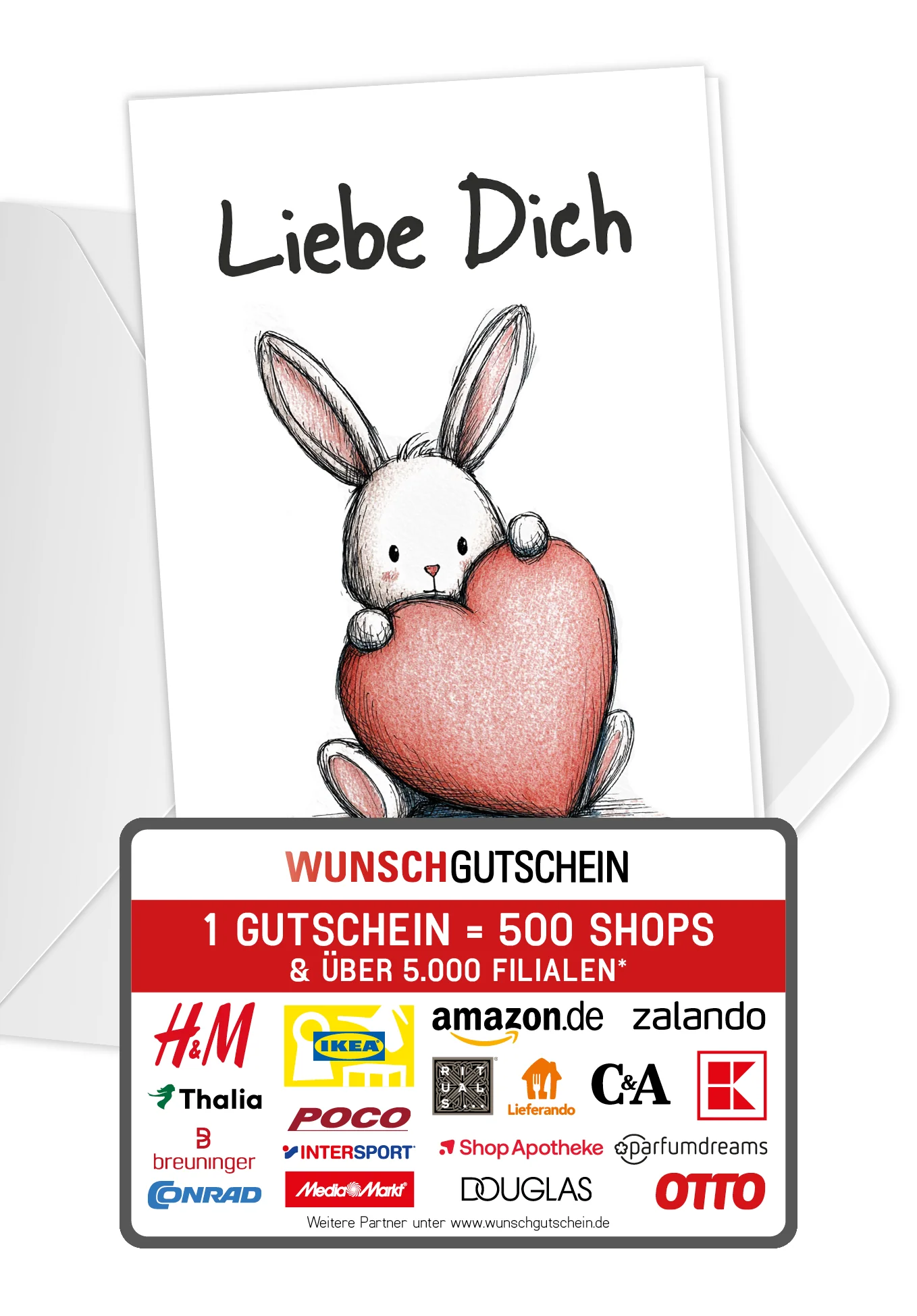 Liebe Dich - Hase Herz