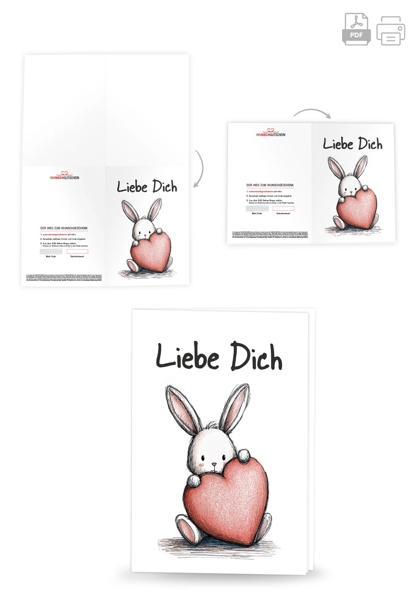 Liebe Dich - Hase Herz - Image 4