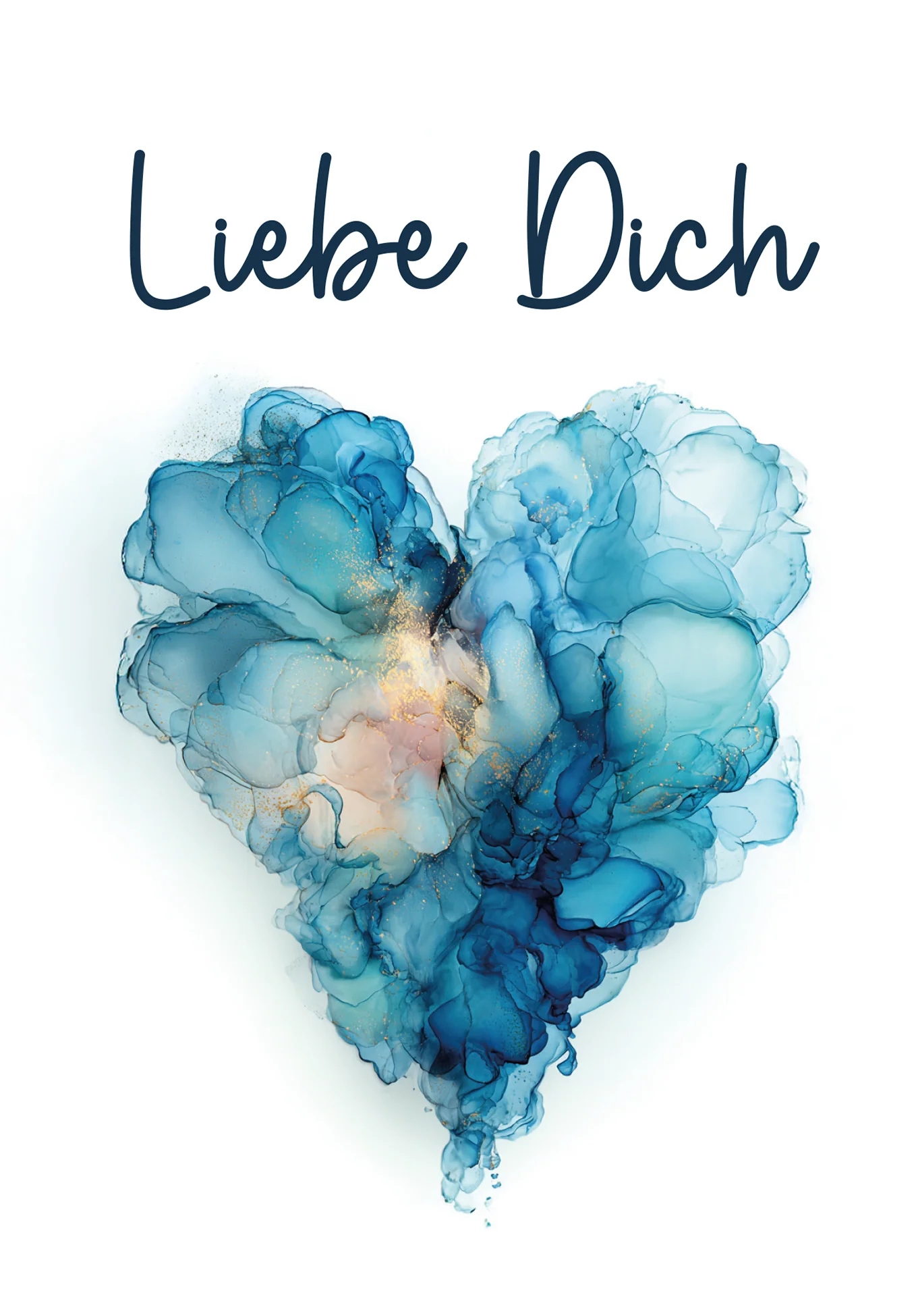 Liebe Dich - Herz Blau - Image 2