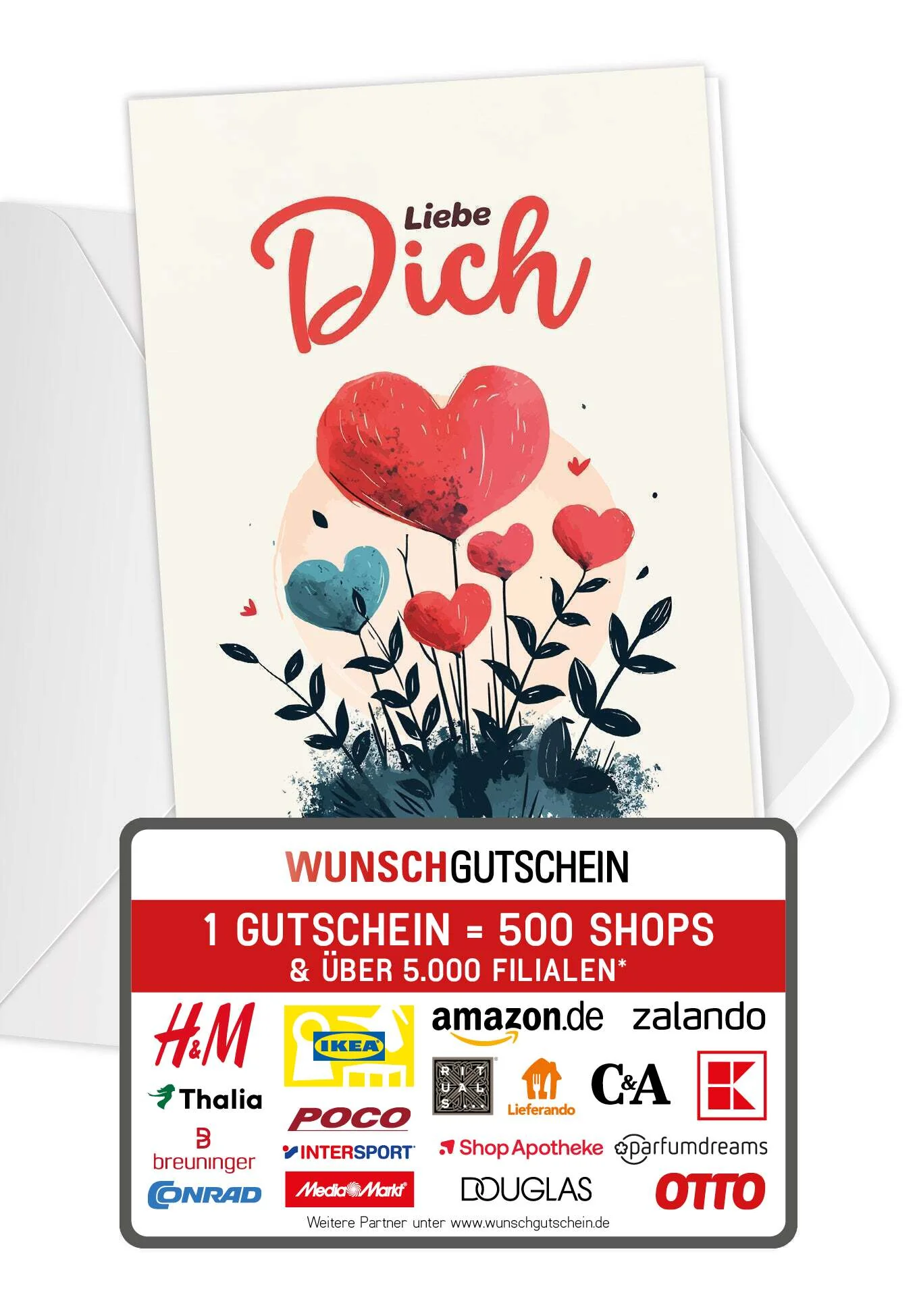 Liebe Dich - Herzblumen PDF